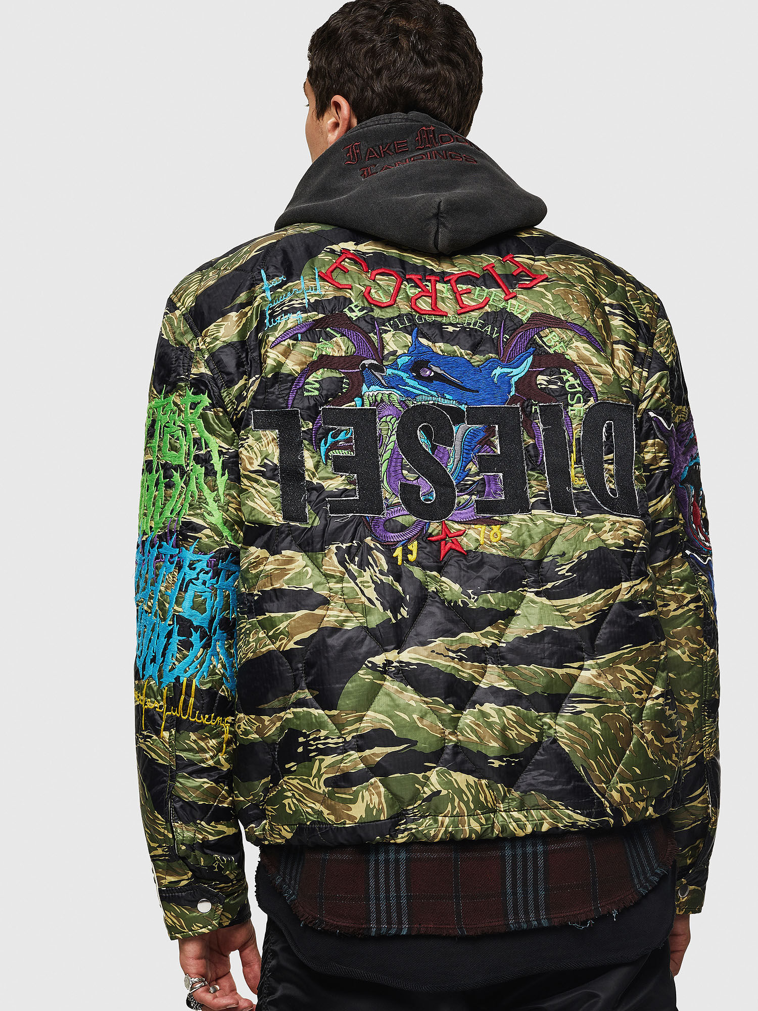 diesel camo jacket