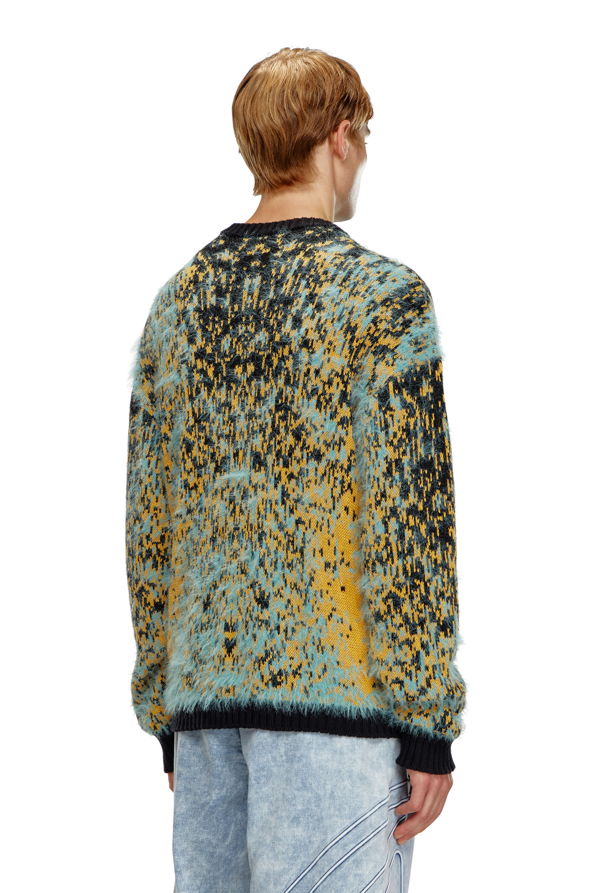 Men s Jumper with acid rain effect Multicolor Diesel