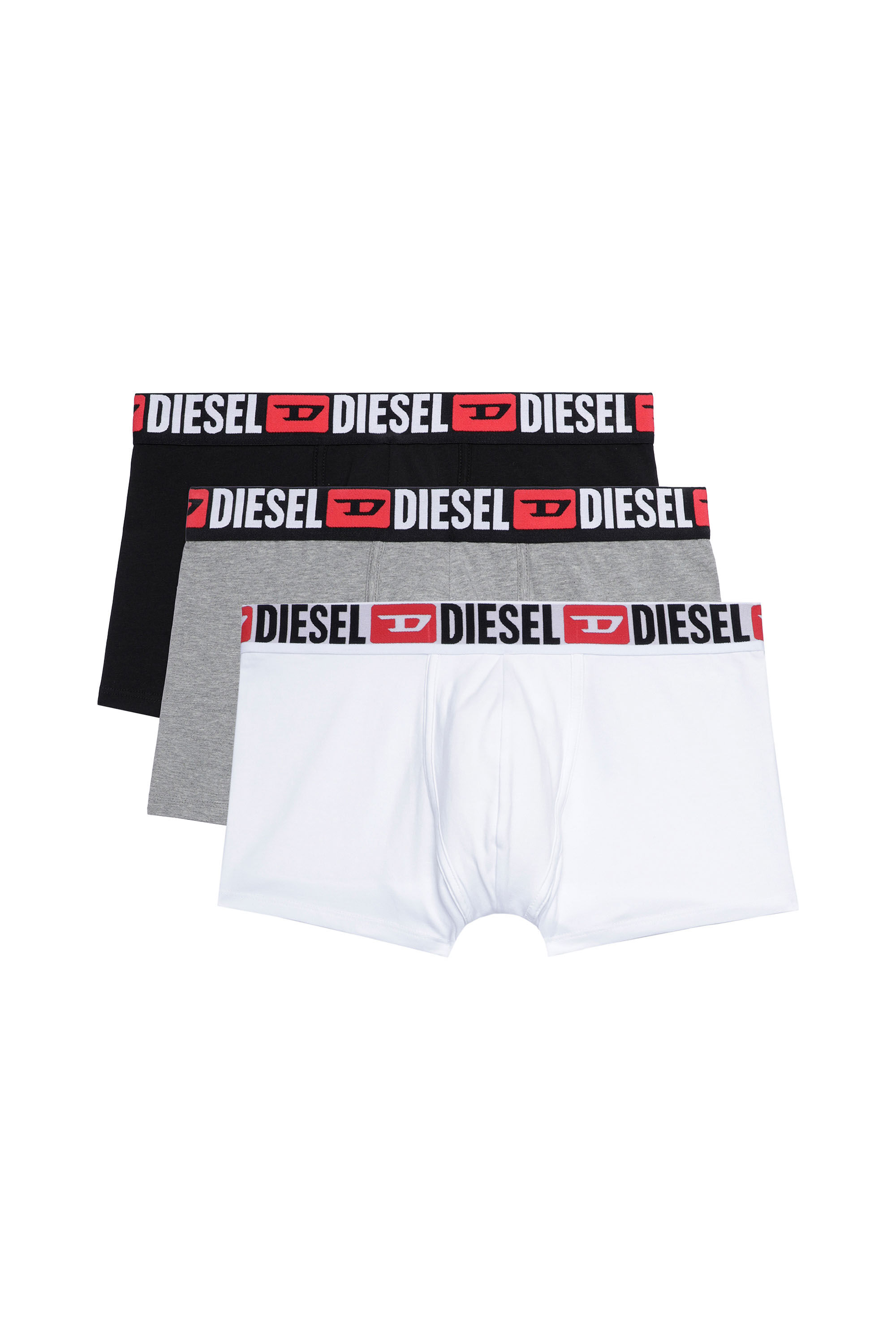 Men: Three-pack of all-over logo waist boxers | Diesel