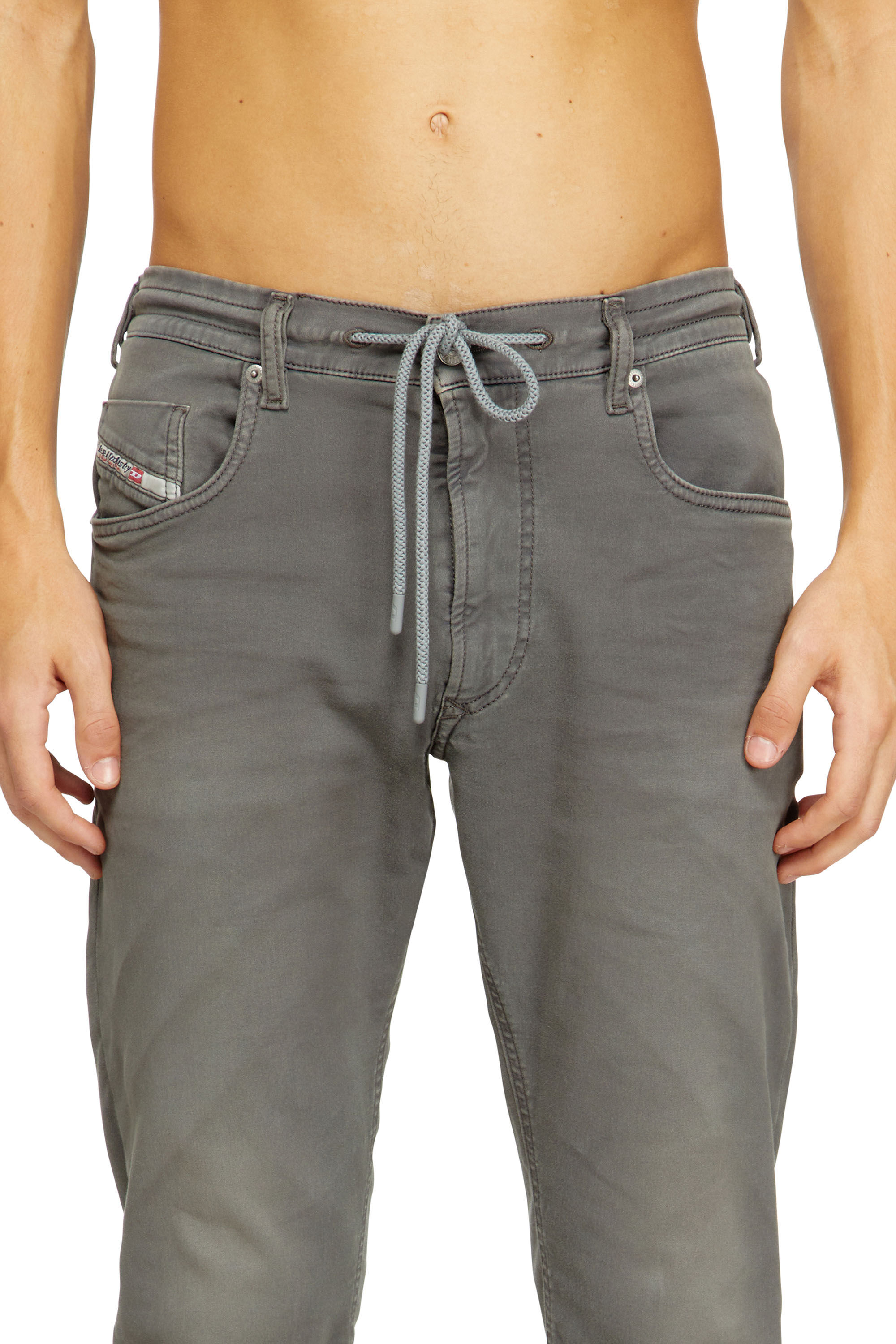 Men's Regular Jeans | Grey | Diesel 2032 D-Krooley Joggjeans®