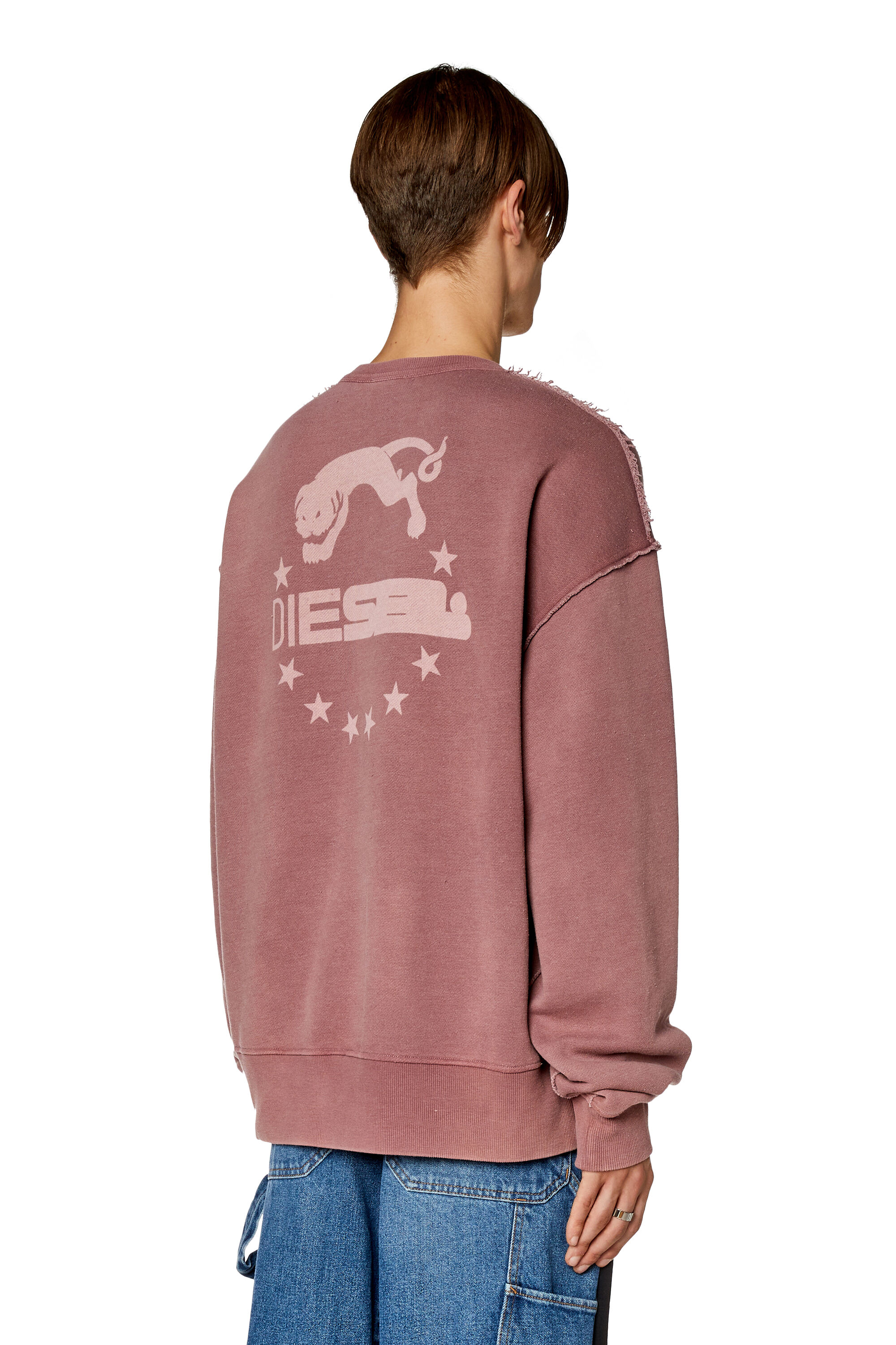 Men s Sweatshirt with Diesel Panther logo S MACS RW Diesel