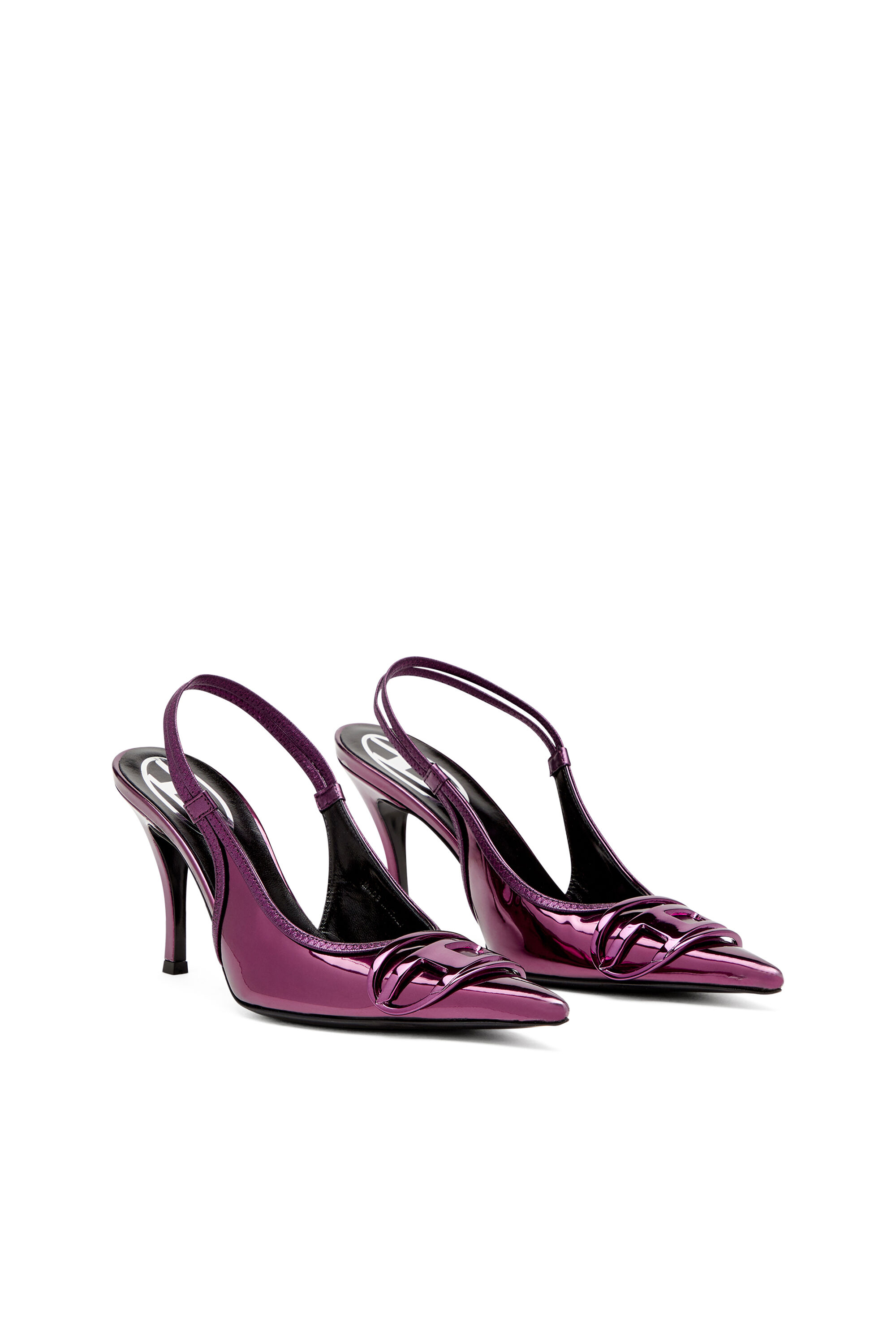 【超希少品】Diesel  D ヴィーナス B スリングバック ミュール D-VENUS SB Woman: Slingback pumps in nappa leather, D logo