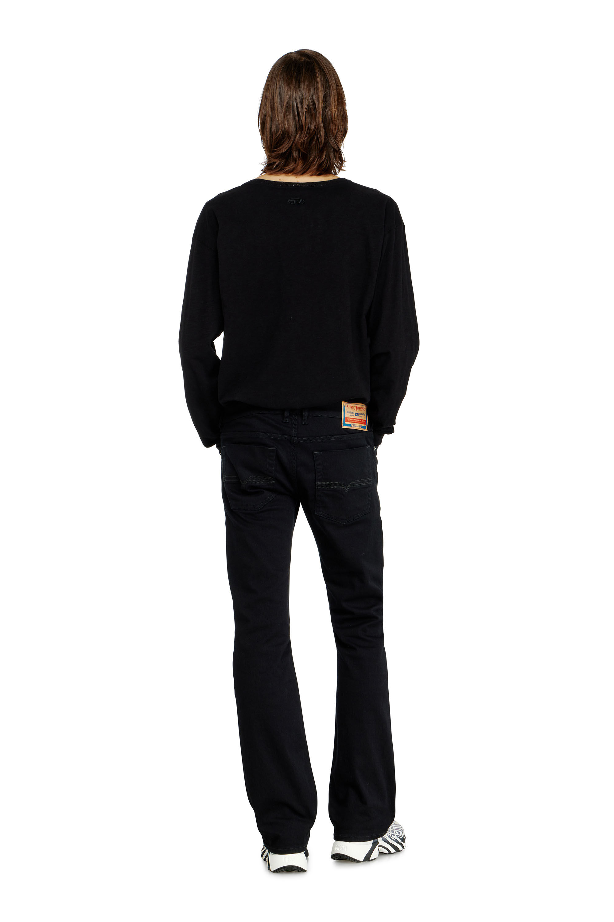Men's Bootcut Jeans | Black/Dark grey | Diesel 2007 Zatiny