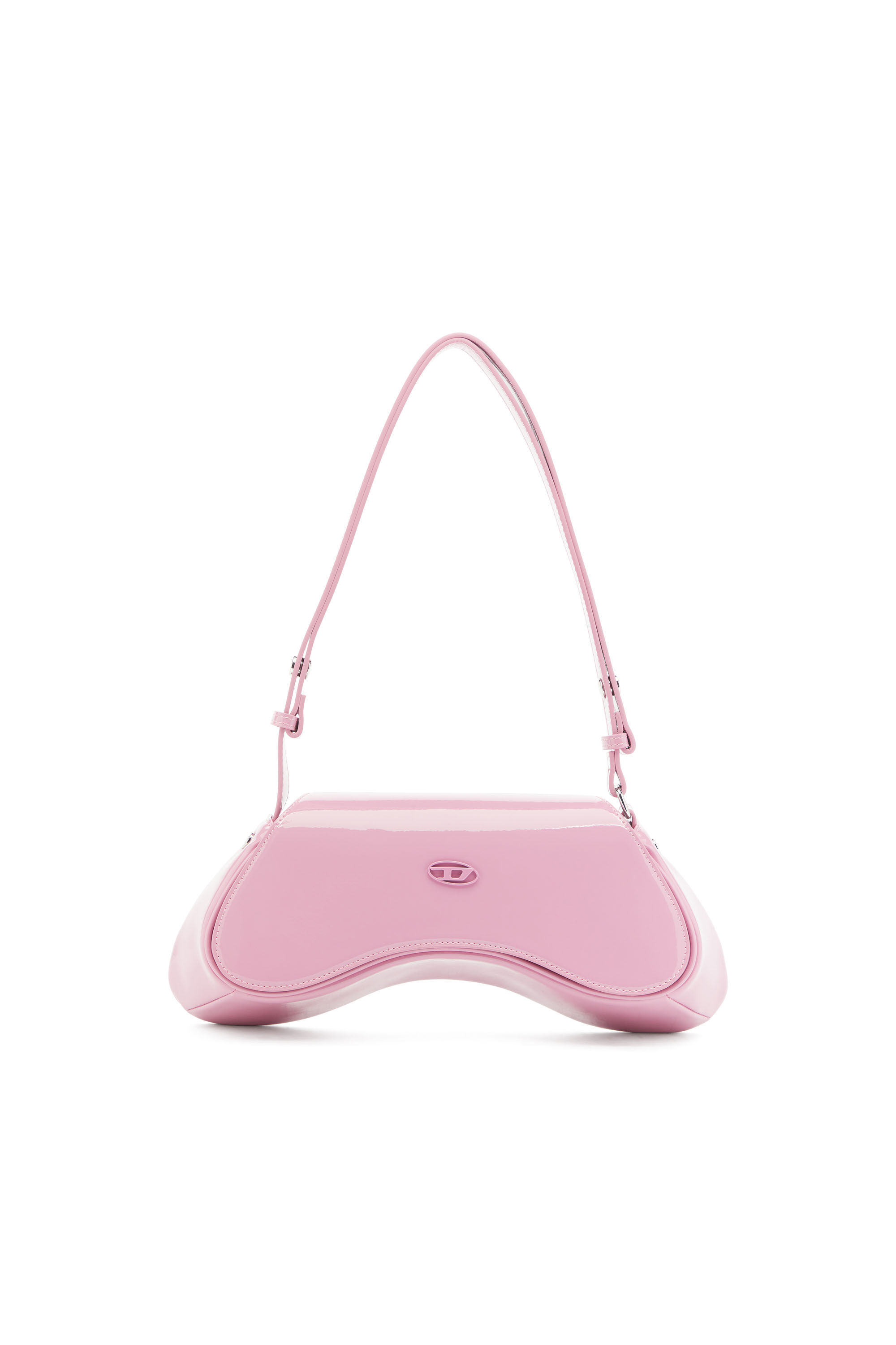 Diesel - PLAY CROSSBODY, Woman's Play-Glossy crossbody bag in Pink - 1