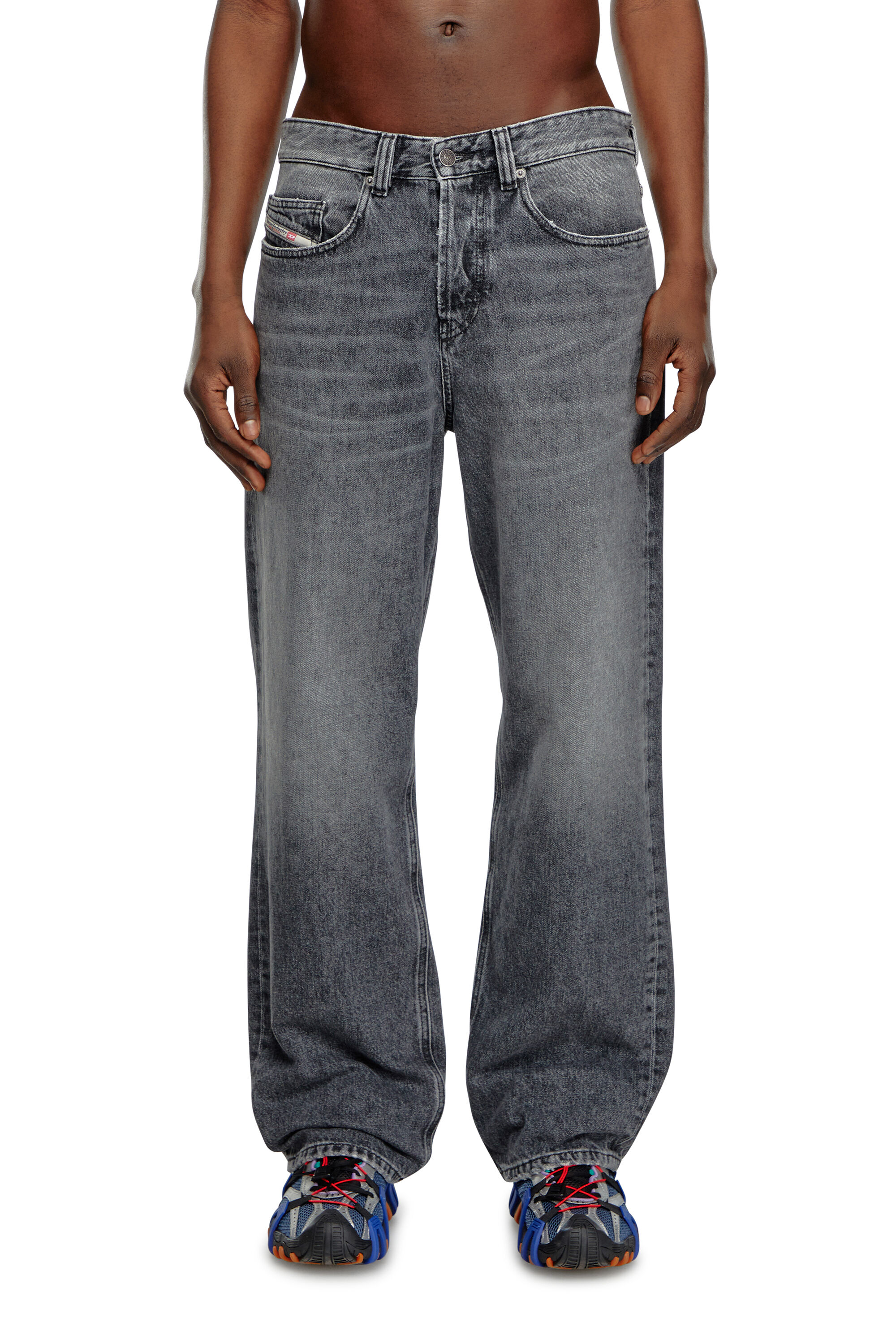 Men's Regular Jeans | Black/Dark grey | Diesel 2001 D-Macro