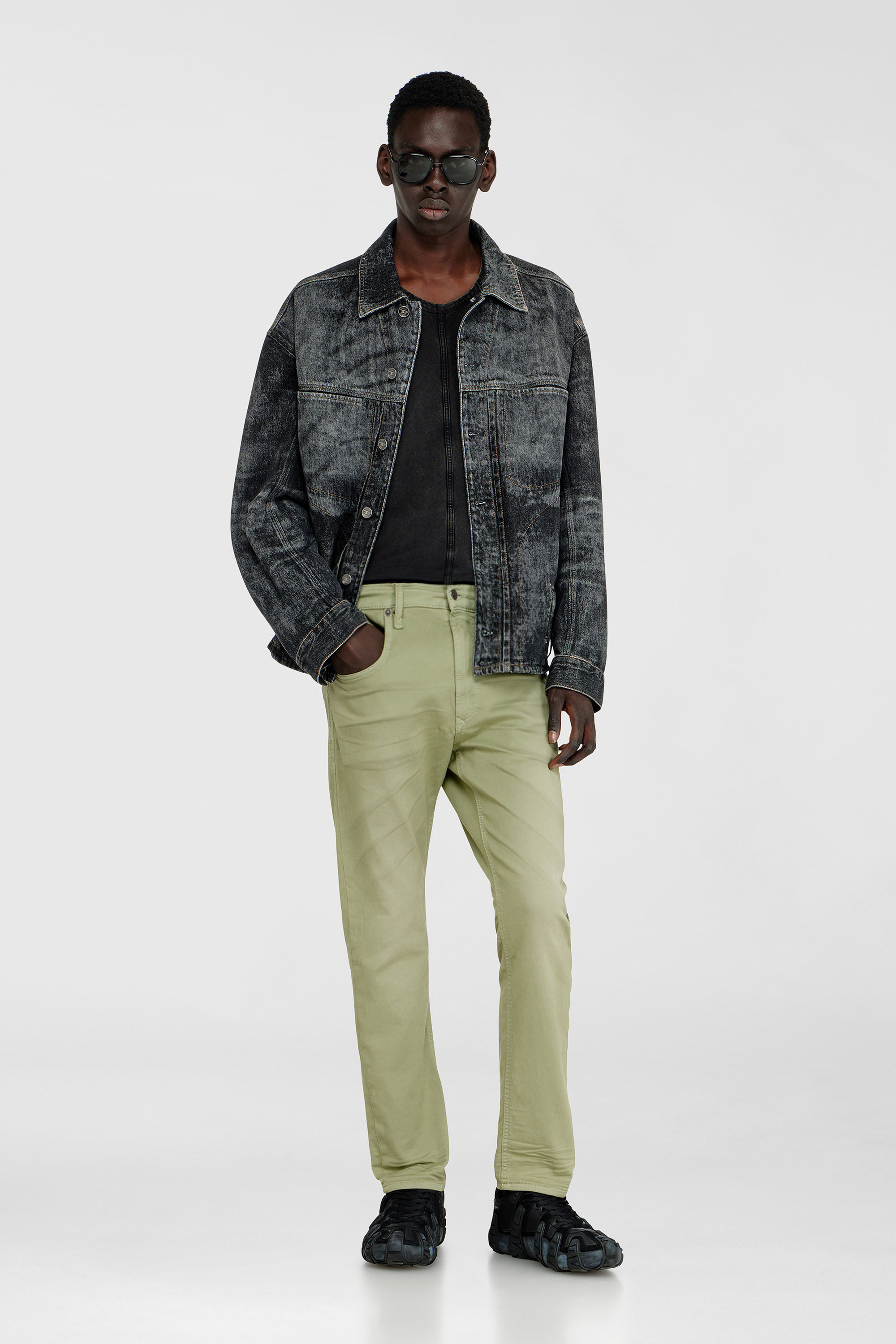 Men's Regular Jeans | Regular Waist 2032 D-Krooley-BW Joggjeans