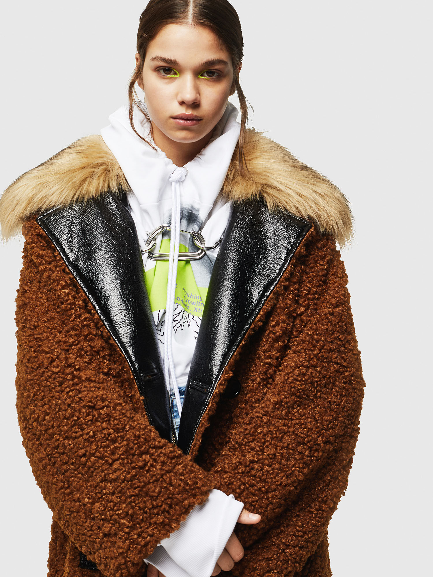 Diesel teddy coat clearance