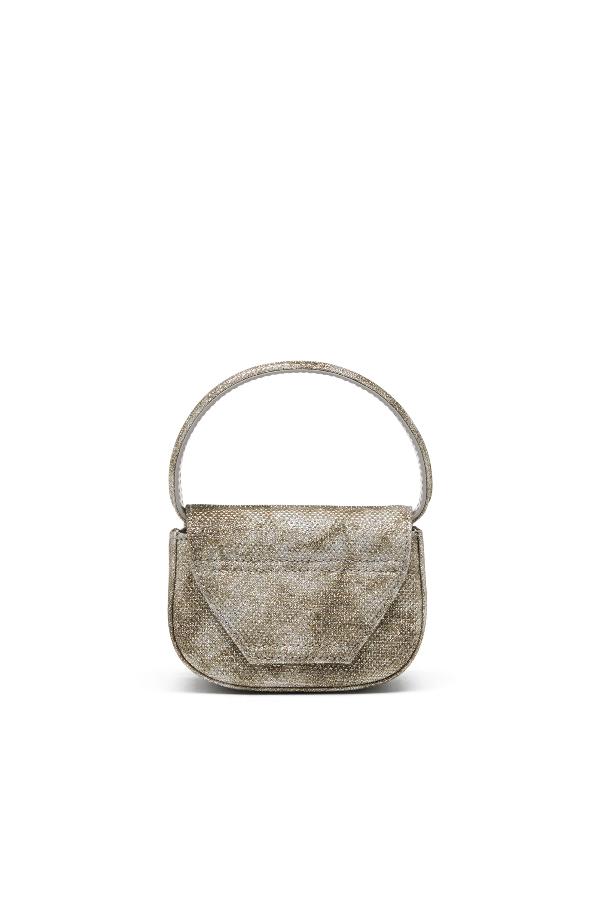 Diesel - 1DR XS, Woman's 1DR Xs-Iconic mini bag in shimmer fabric in Military Green - 3