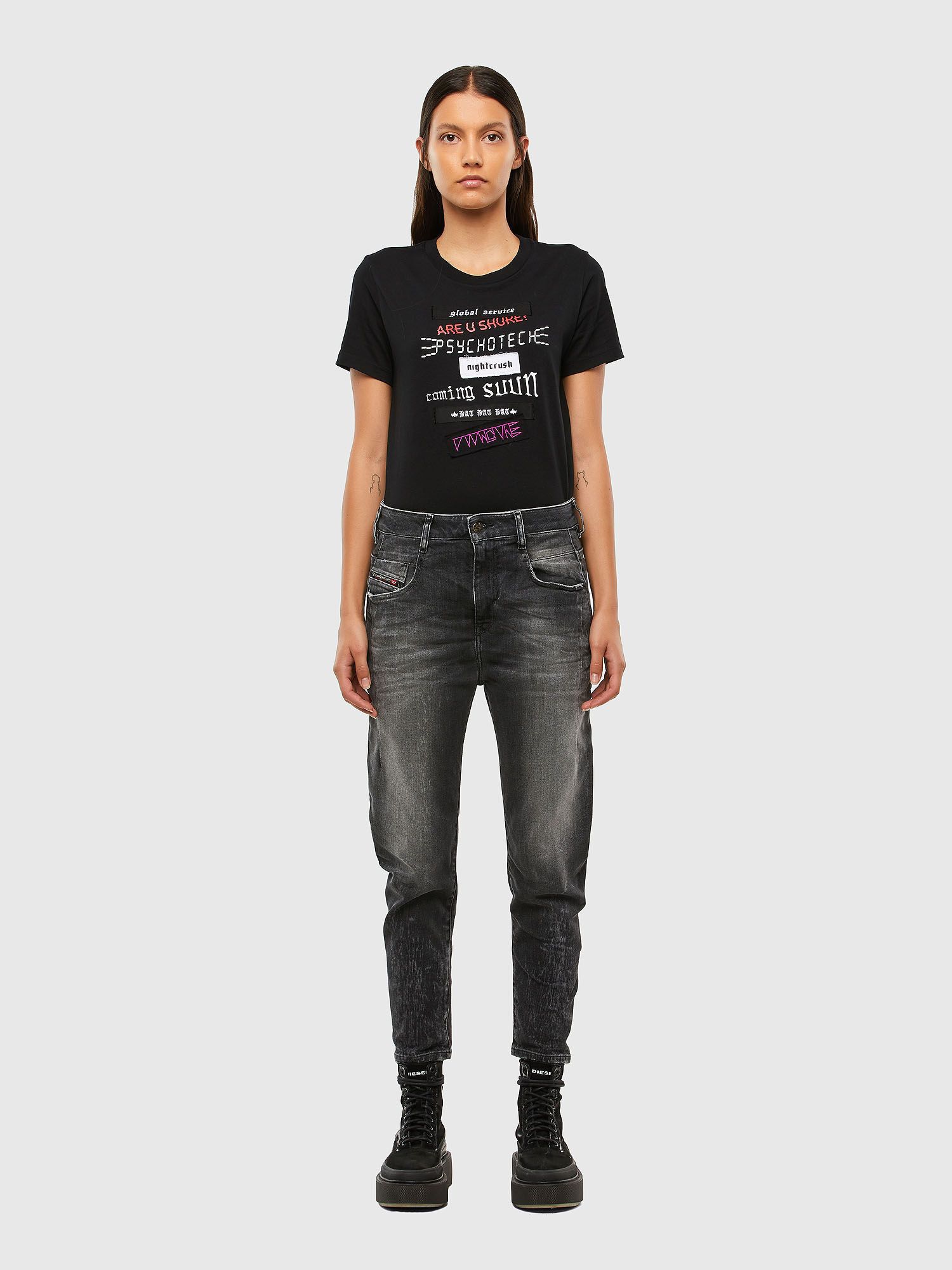 dark grey boyfriend jeans