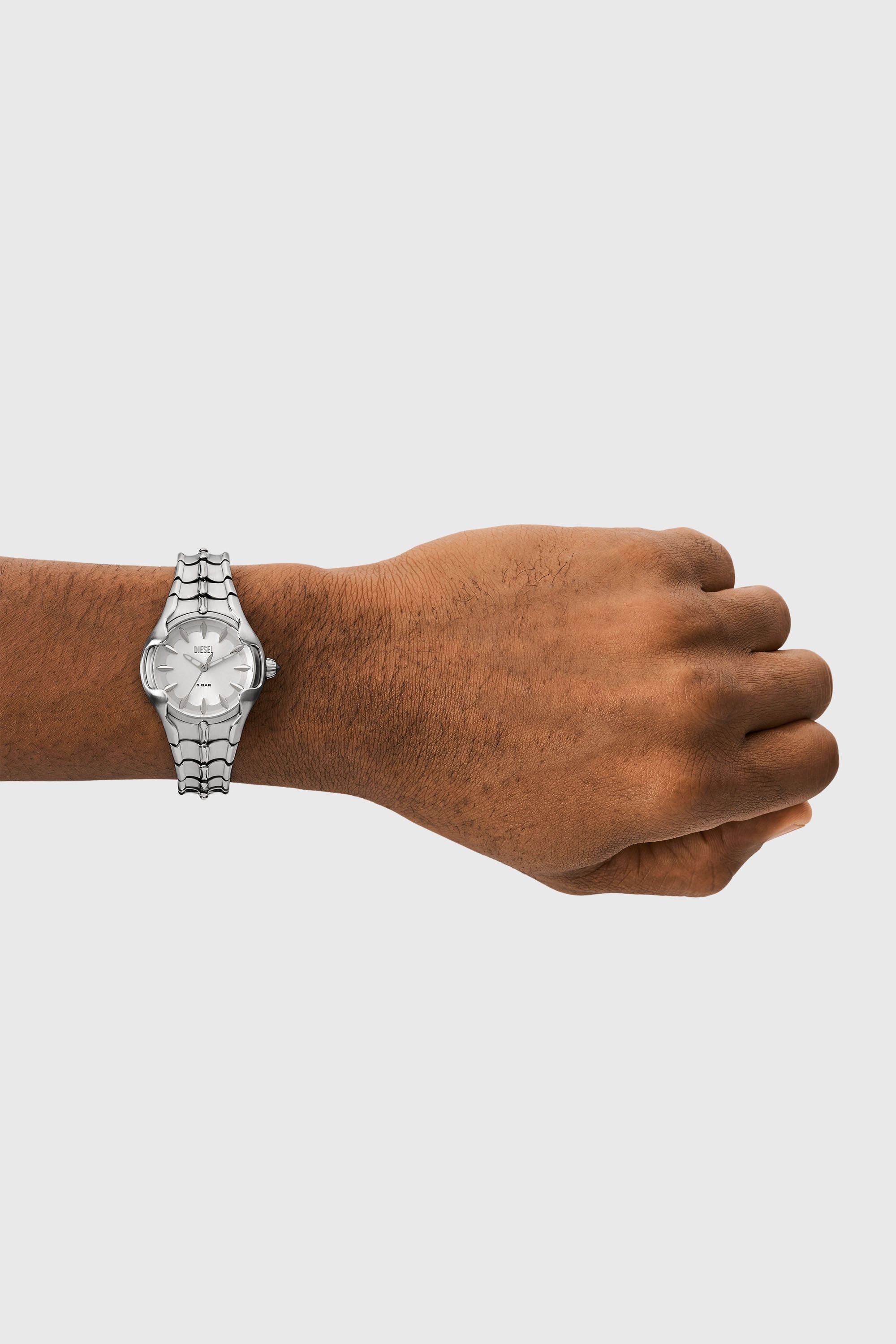 Women's Vert three-hand stainless steel watch | Silver | Diesel