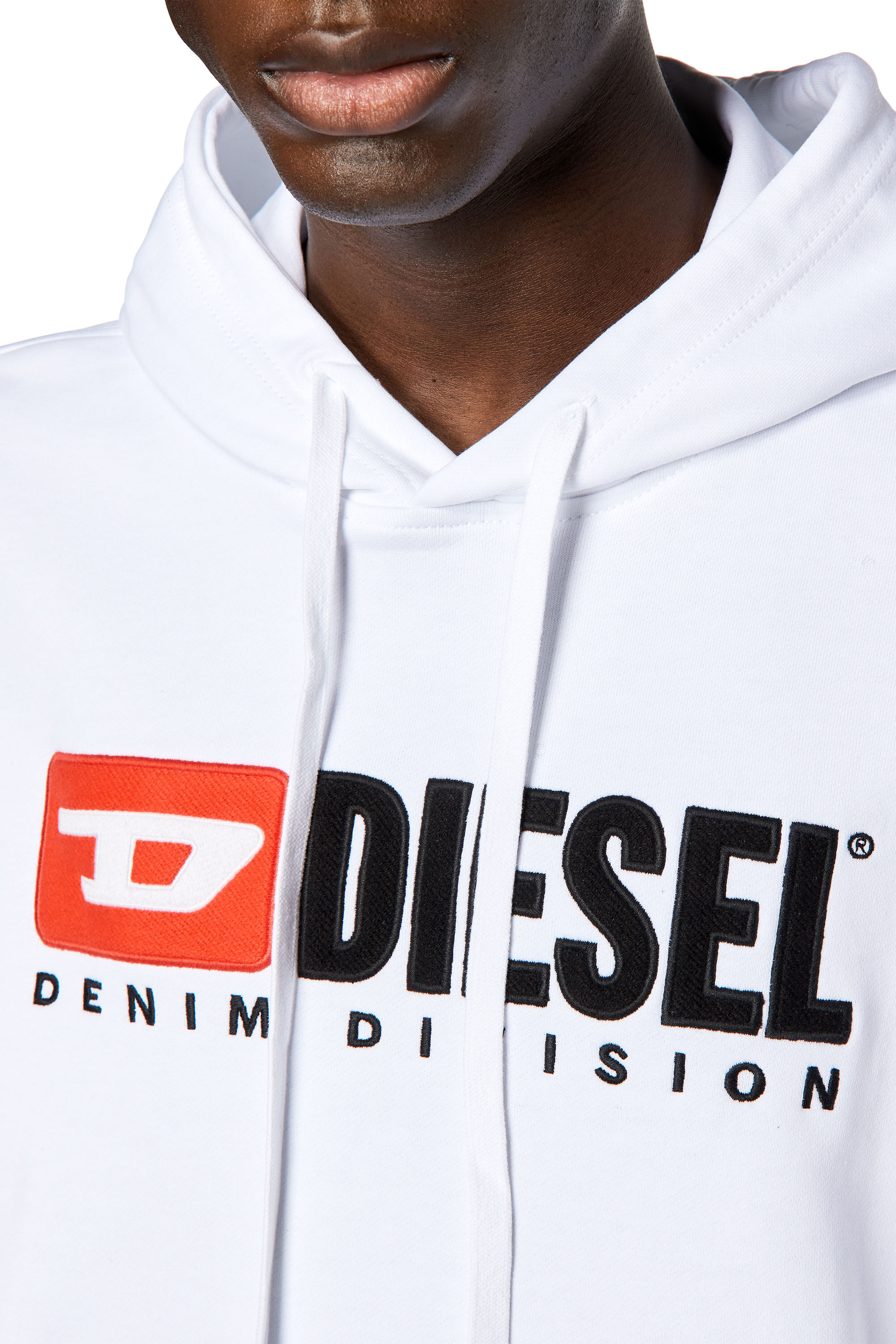 S-GINN-HOOD-DIV Man: Hoodie with logo appliqué | Diesel