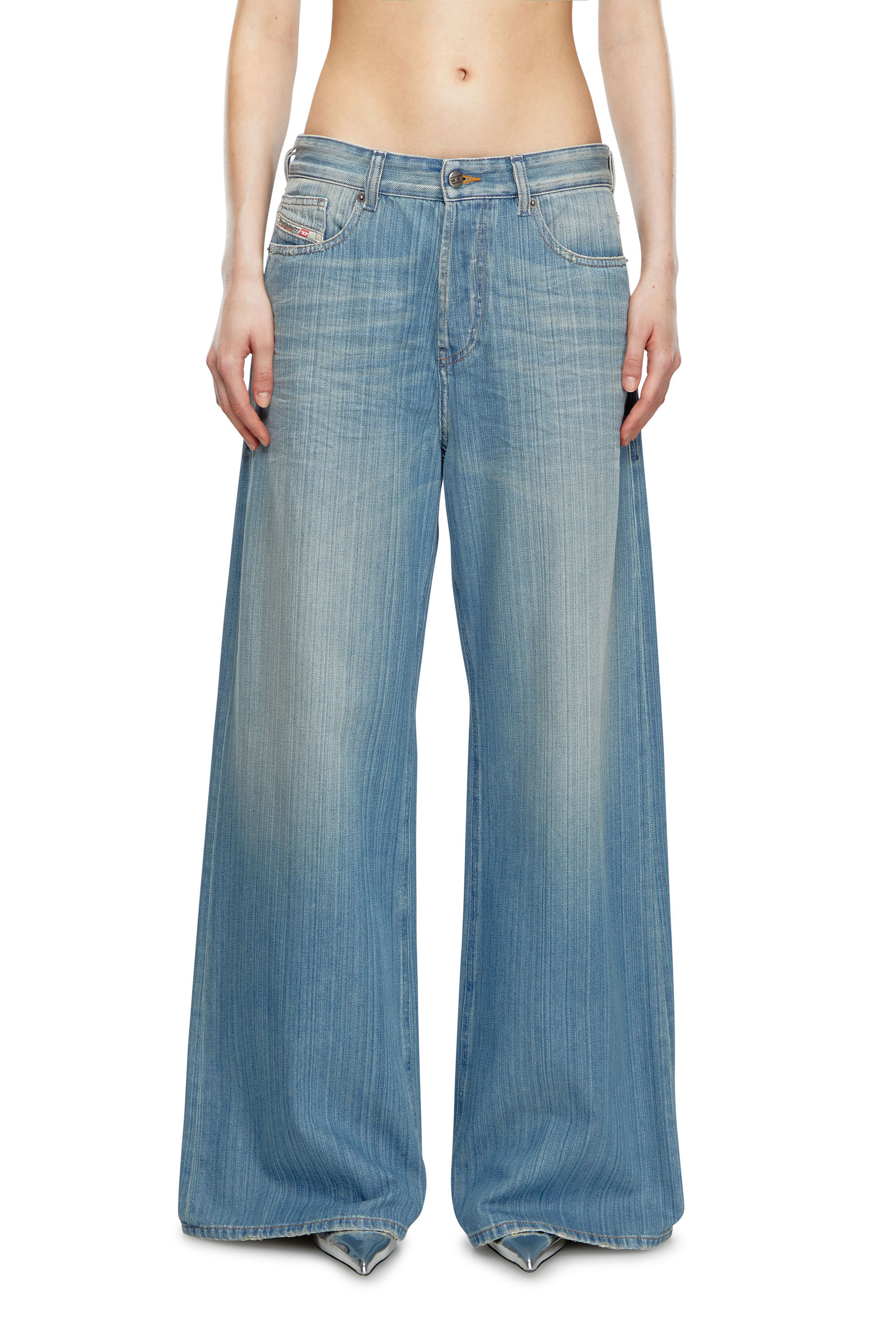 1996 D-Sire Woman: Relaxed Black/Dark grey Baggy Jeans | Diesel