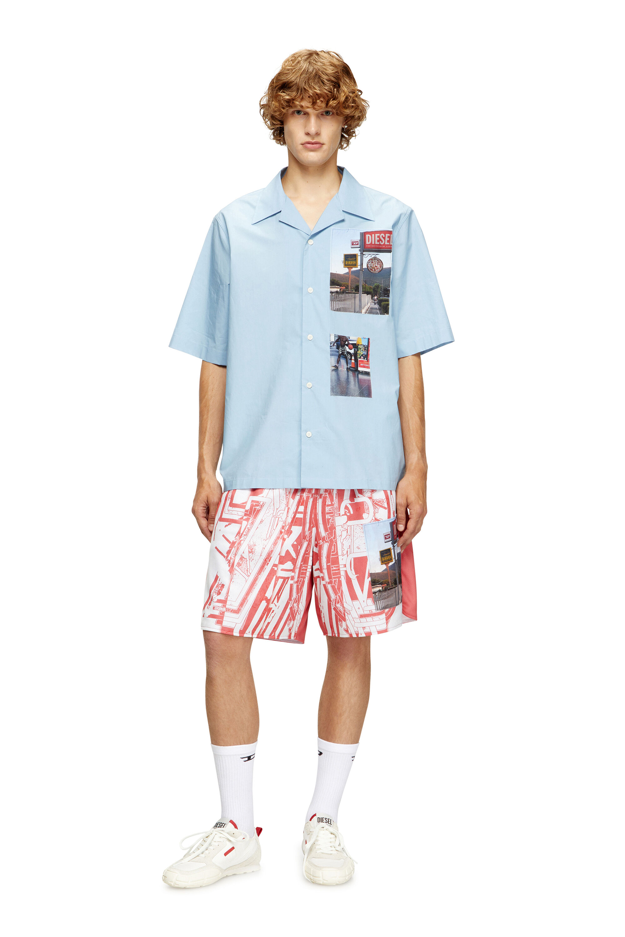 Men's S-Pagodha-Sneakers in leather, suede and ripstop