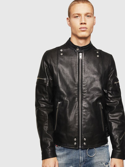 L-TOVMAS Men: Biker jacket with shoulder zips | Diesel