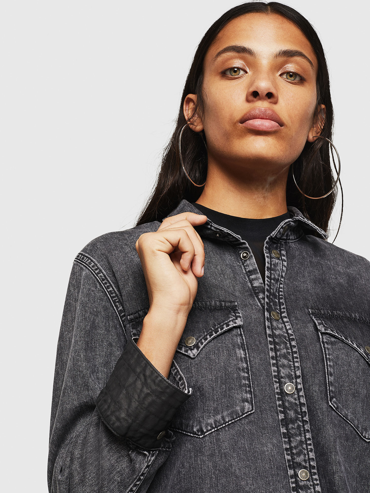 diesel denim shirt womens