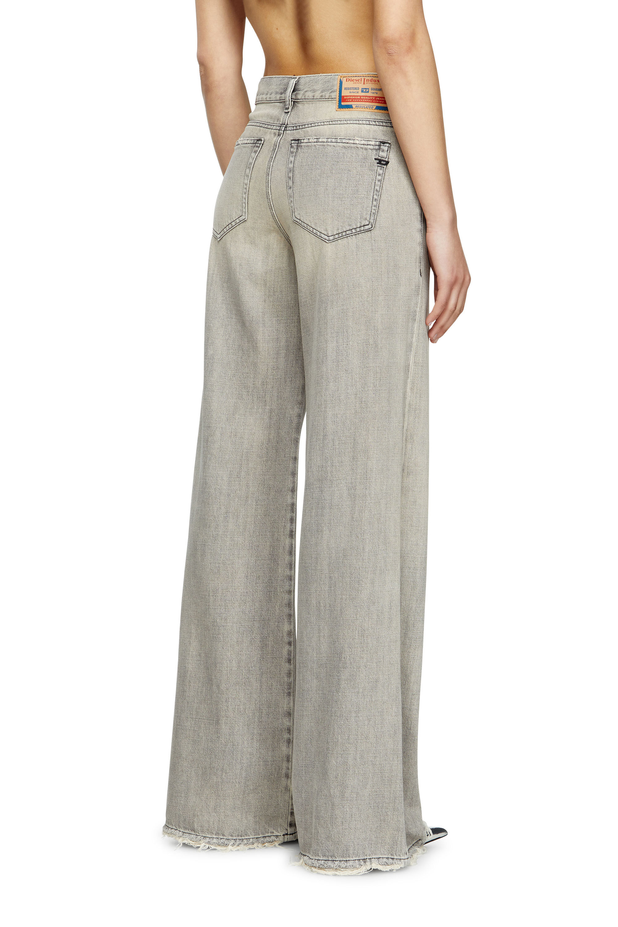 Women's Flare Jeans | Grey | Diesel 1978 D-Akemi