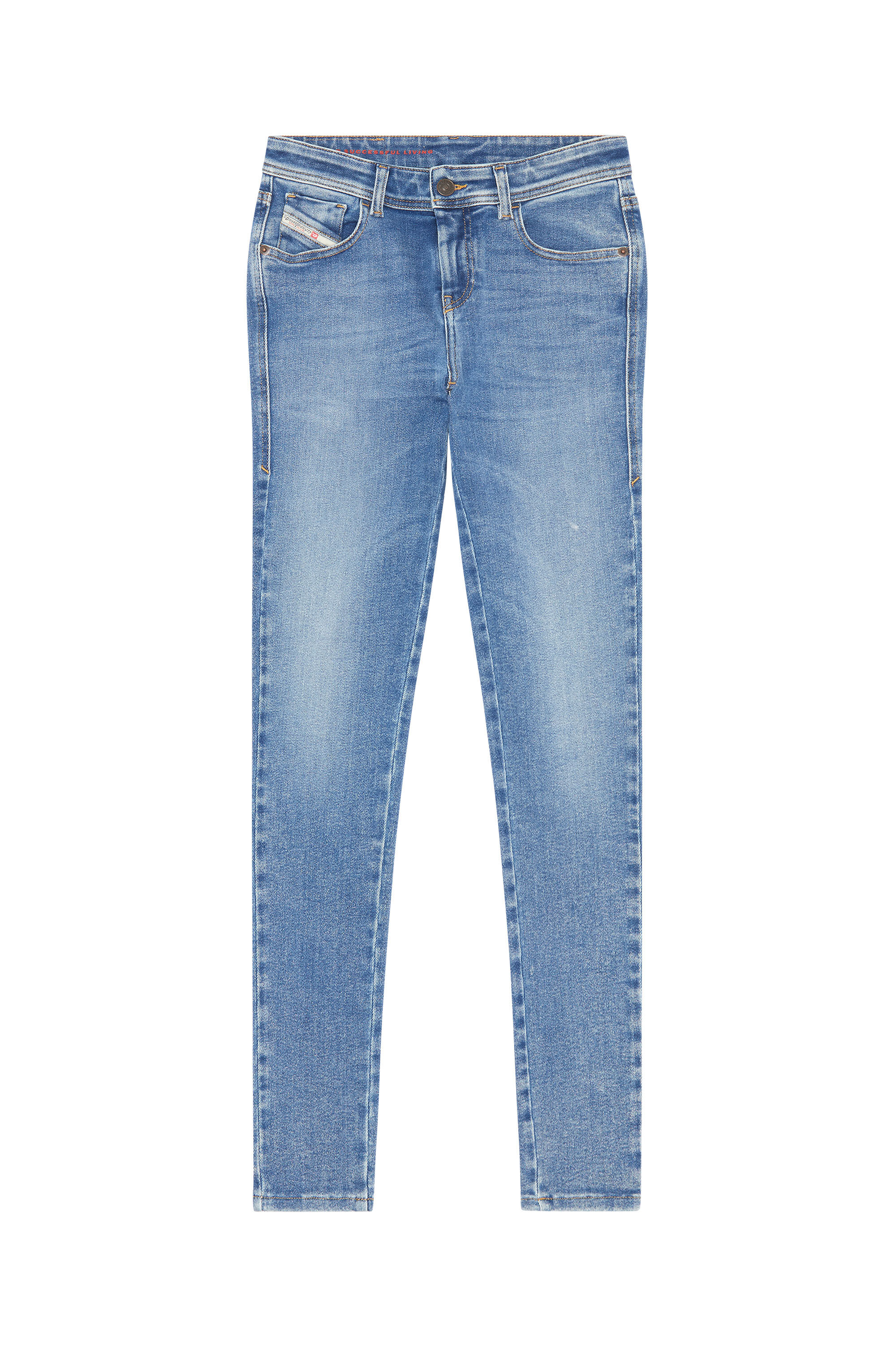 2017 SLANDY Woman: Super skinny Medium blue Jeans | Diesel