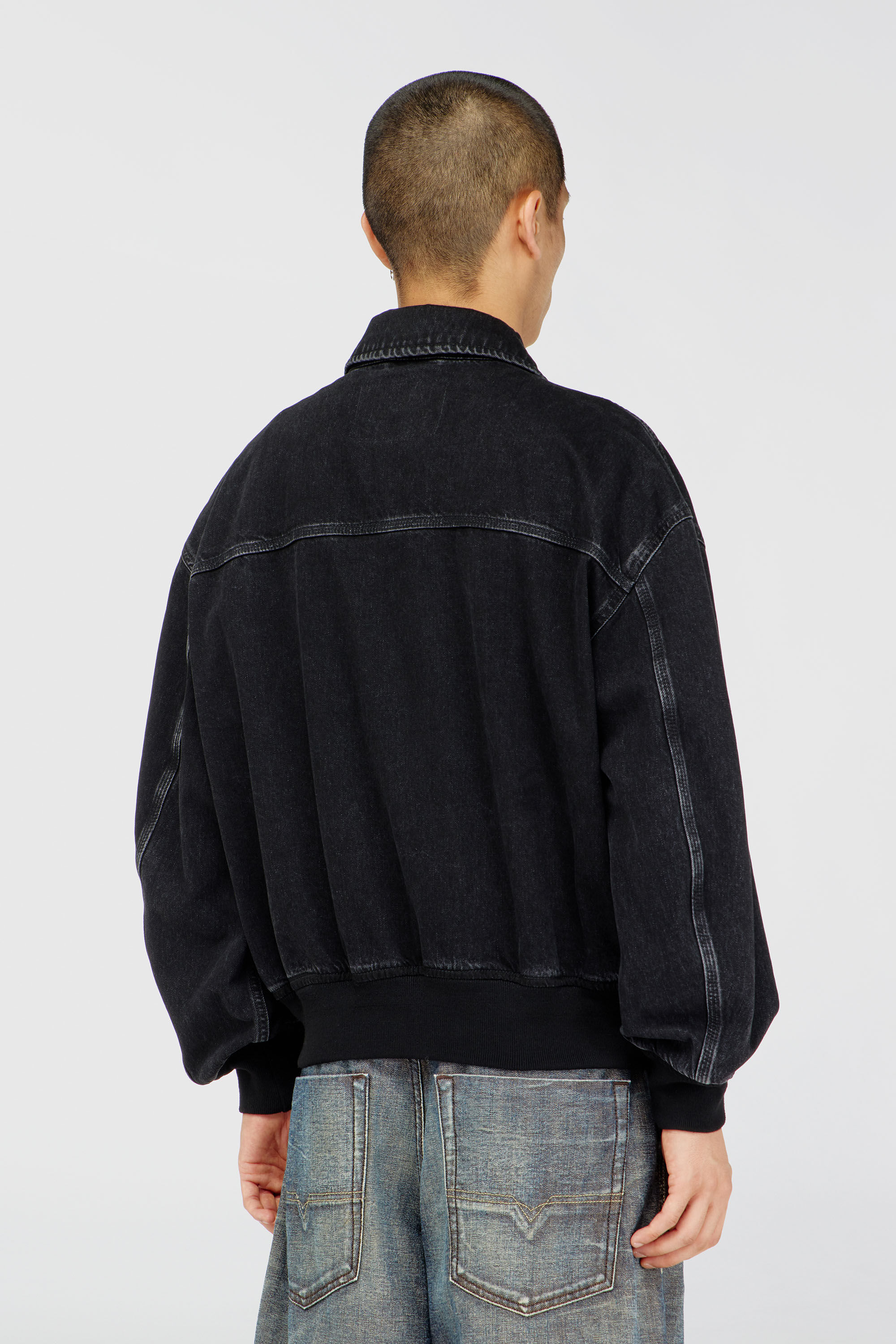 Women's Jacket in denim | Black | Diesel {{Country}}