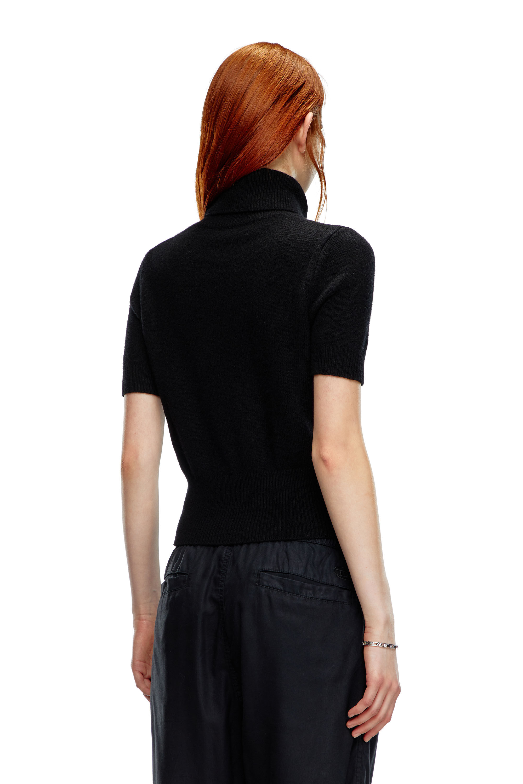 Ladies black short sleeve jumper cheap