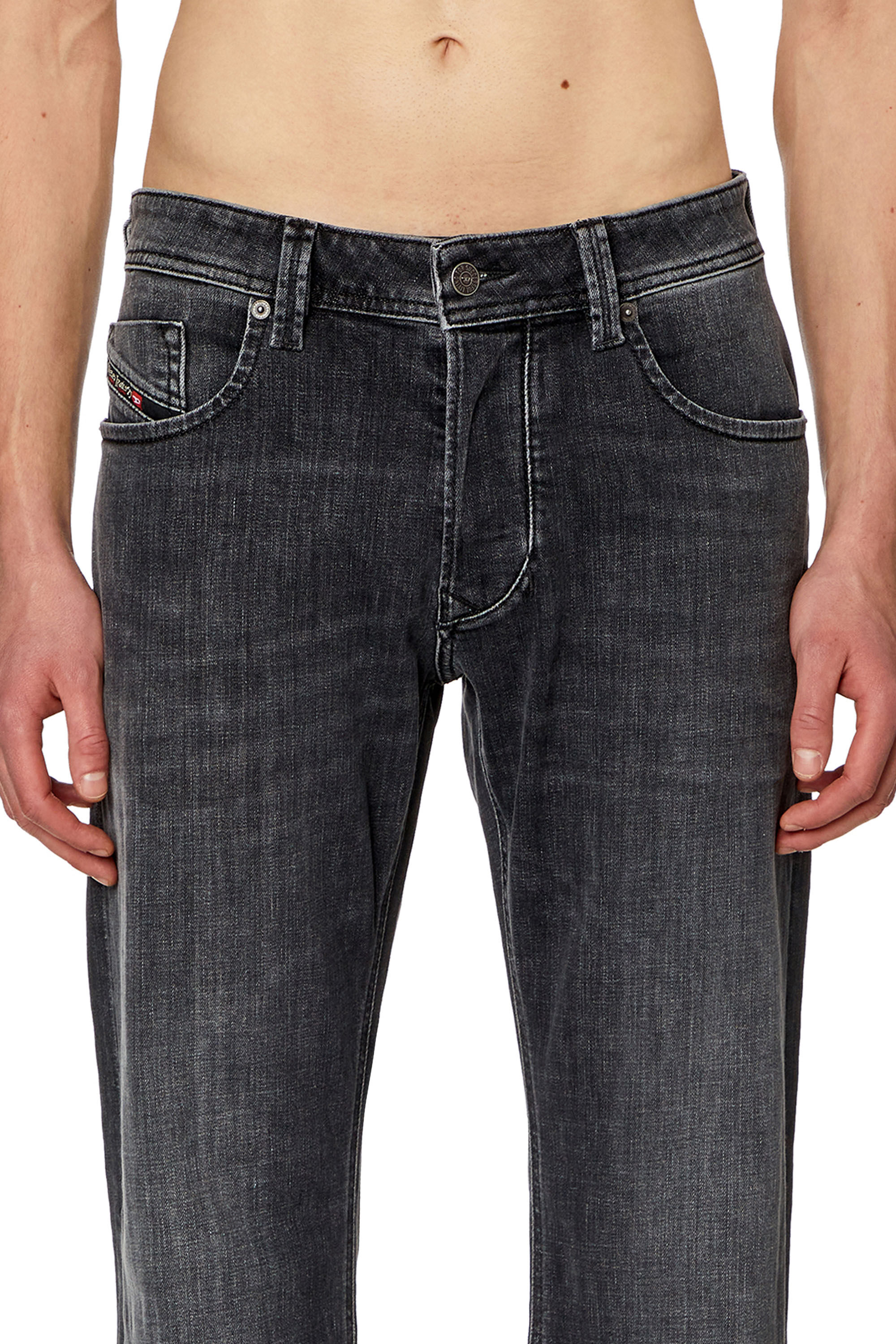 Men s Straight Jeans Black Dark grey Diesel 1985 Larkee