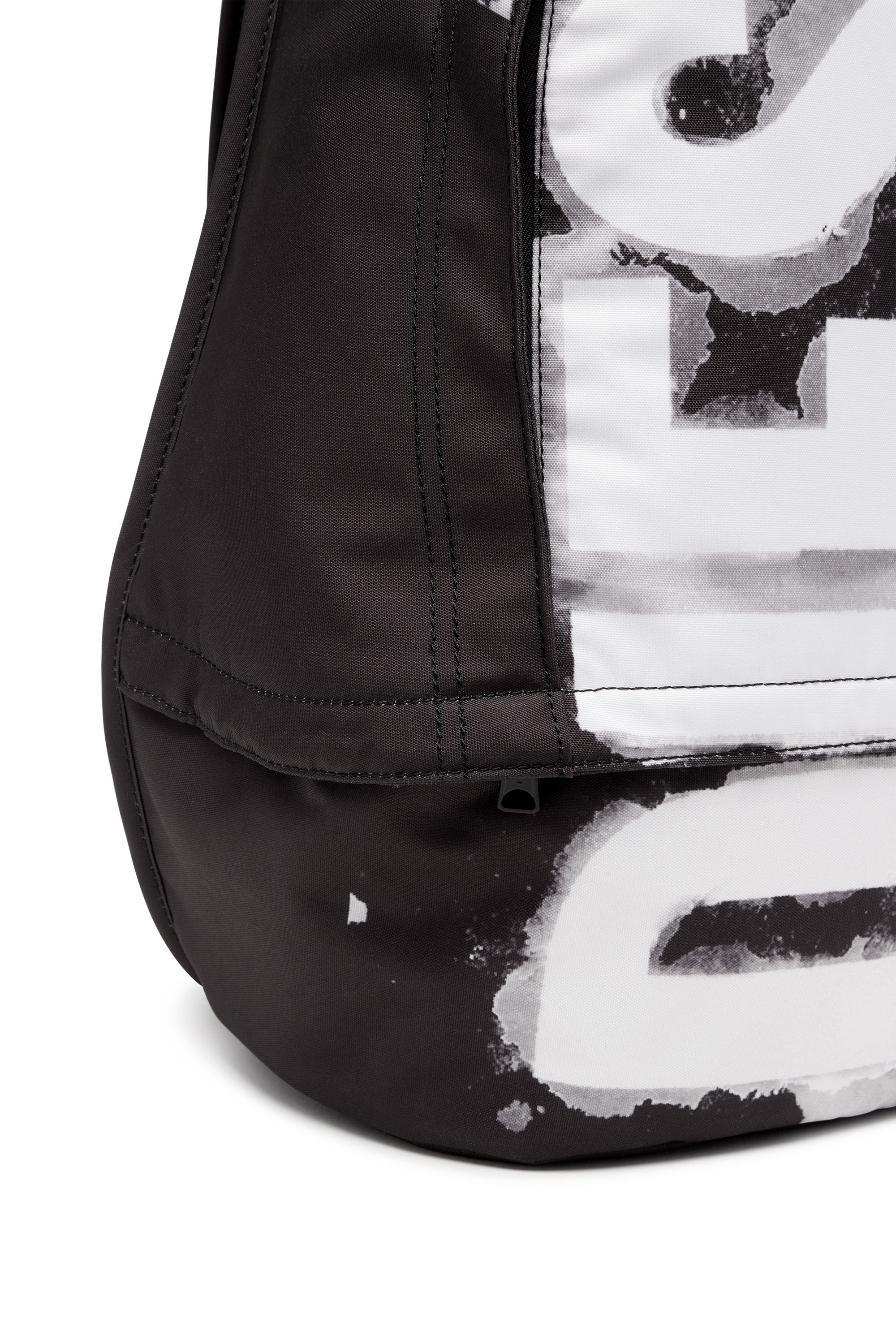 Men's Rave Backpack X - Backpack in logo-printed fabric | Black | Diesel