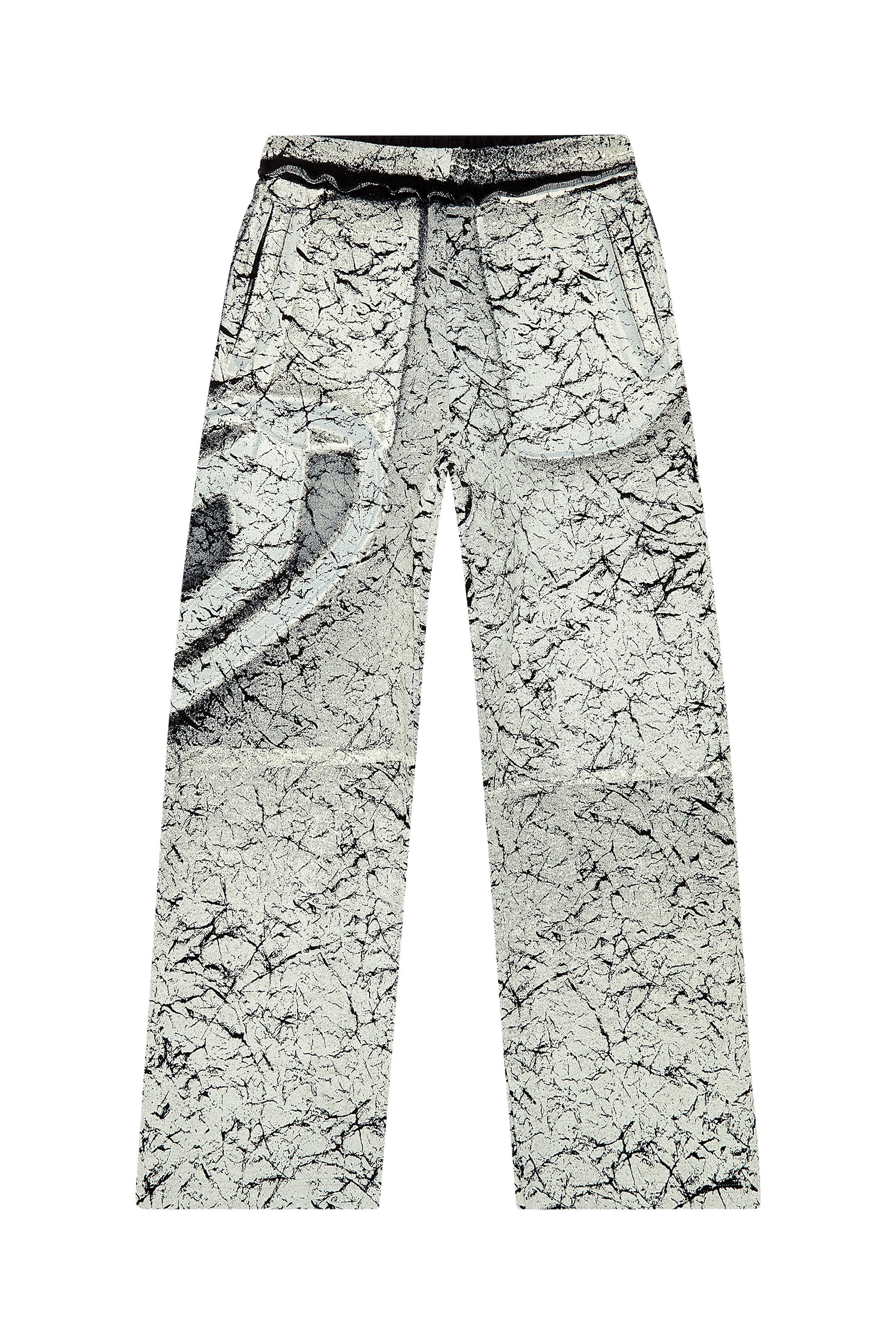 Men's Track pants with cracked coating | Multicolor | Diesel