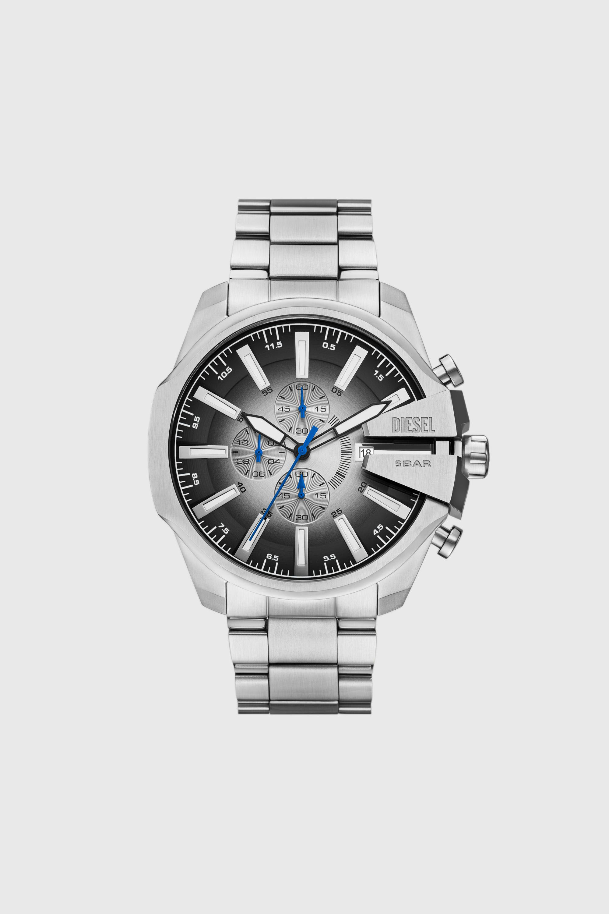 Men's Mega Chief Slim Stainless Steel Watch | Silver | Diesel TR