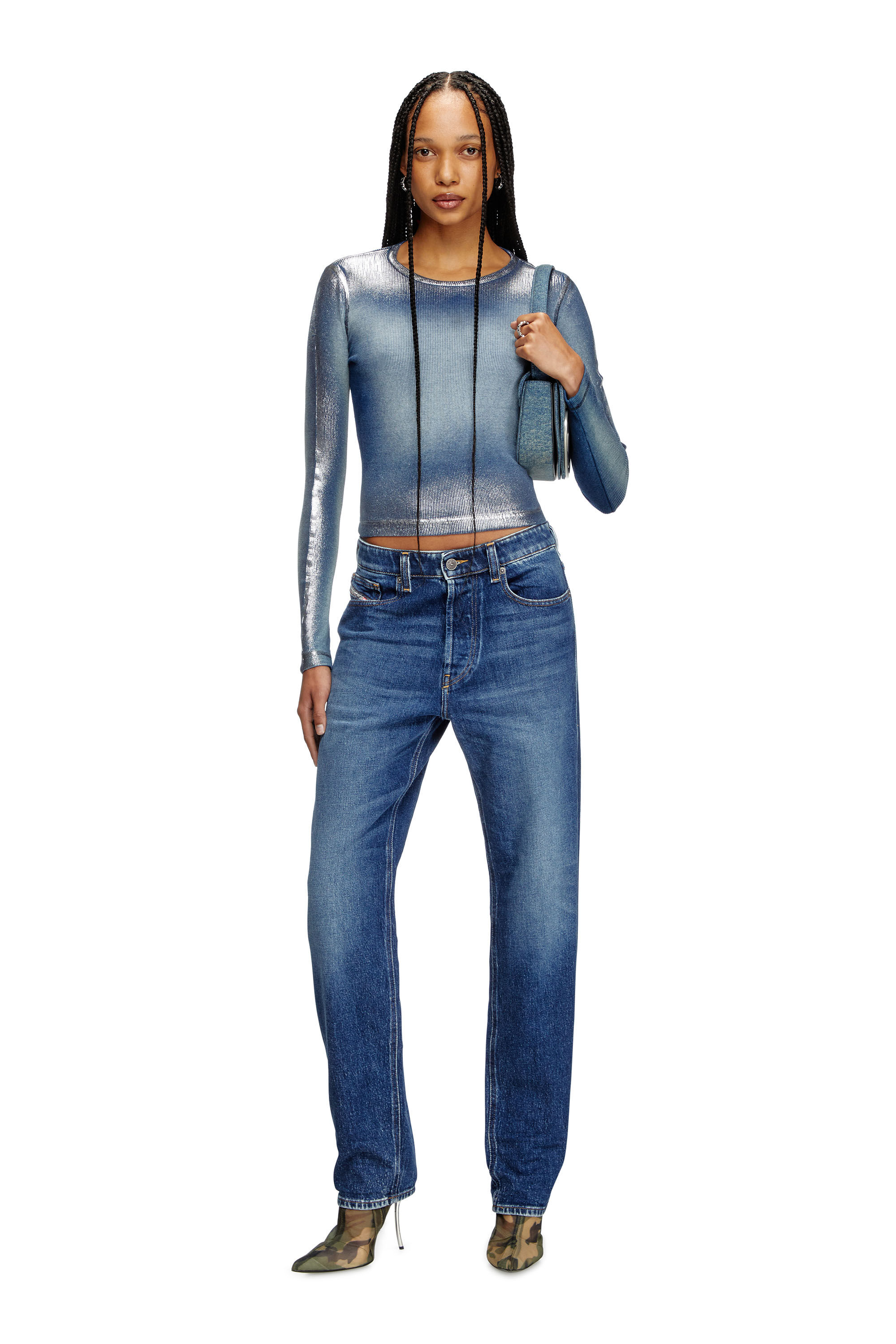 パンツ Diesel 1988 D-ARK Women's Regular Jeans | Medium blue | Diesel 1988 D-Ark