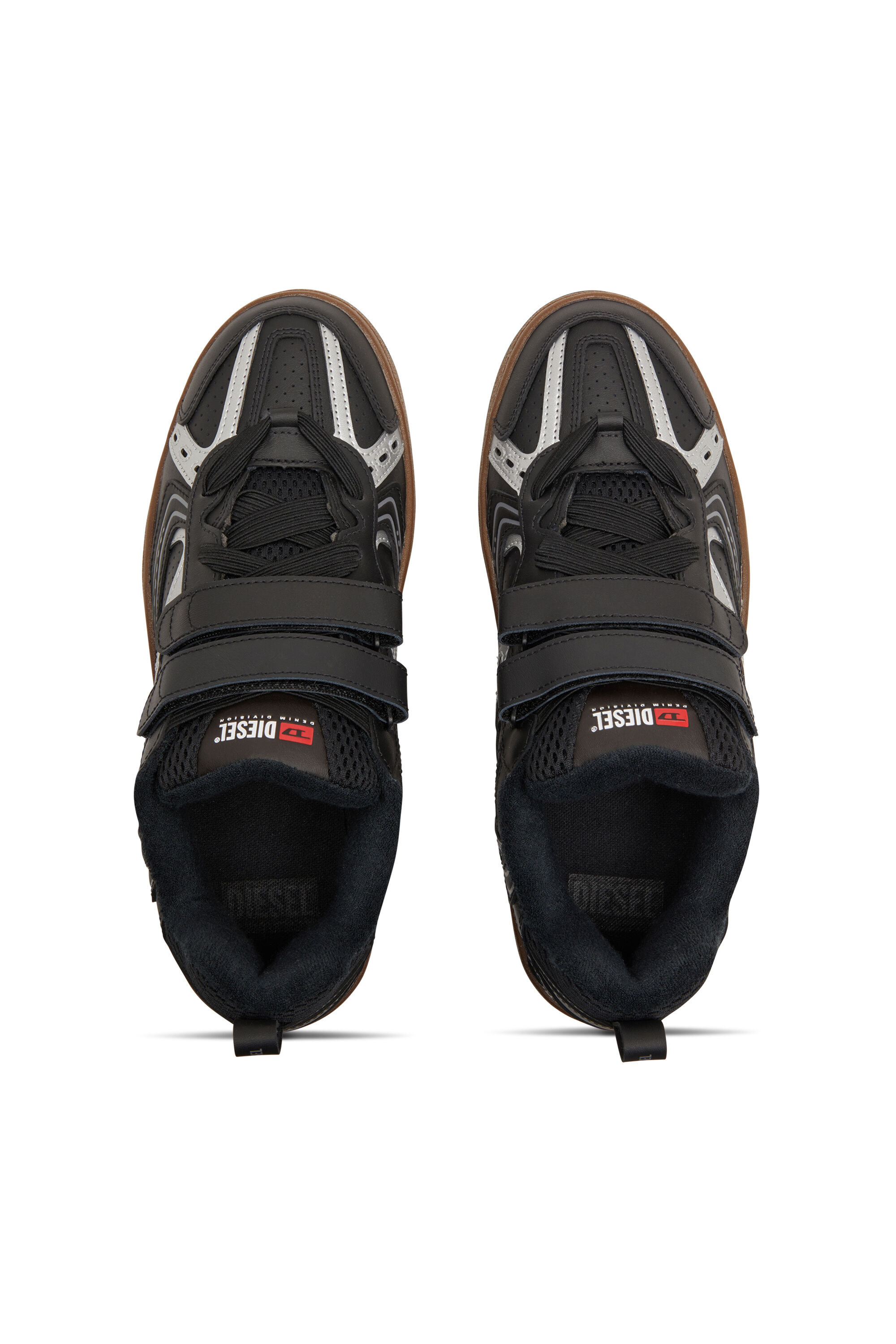 Men's S-Ukiyo-Leather sneaker with straps | Black | Diesel