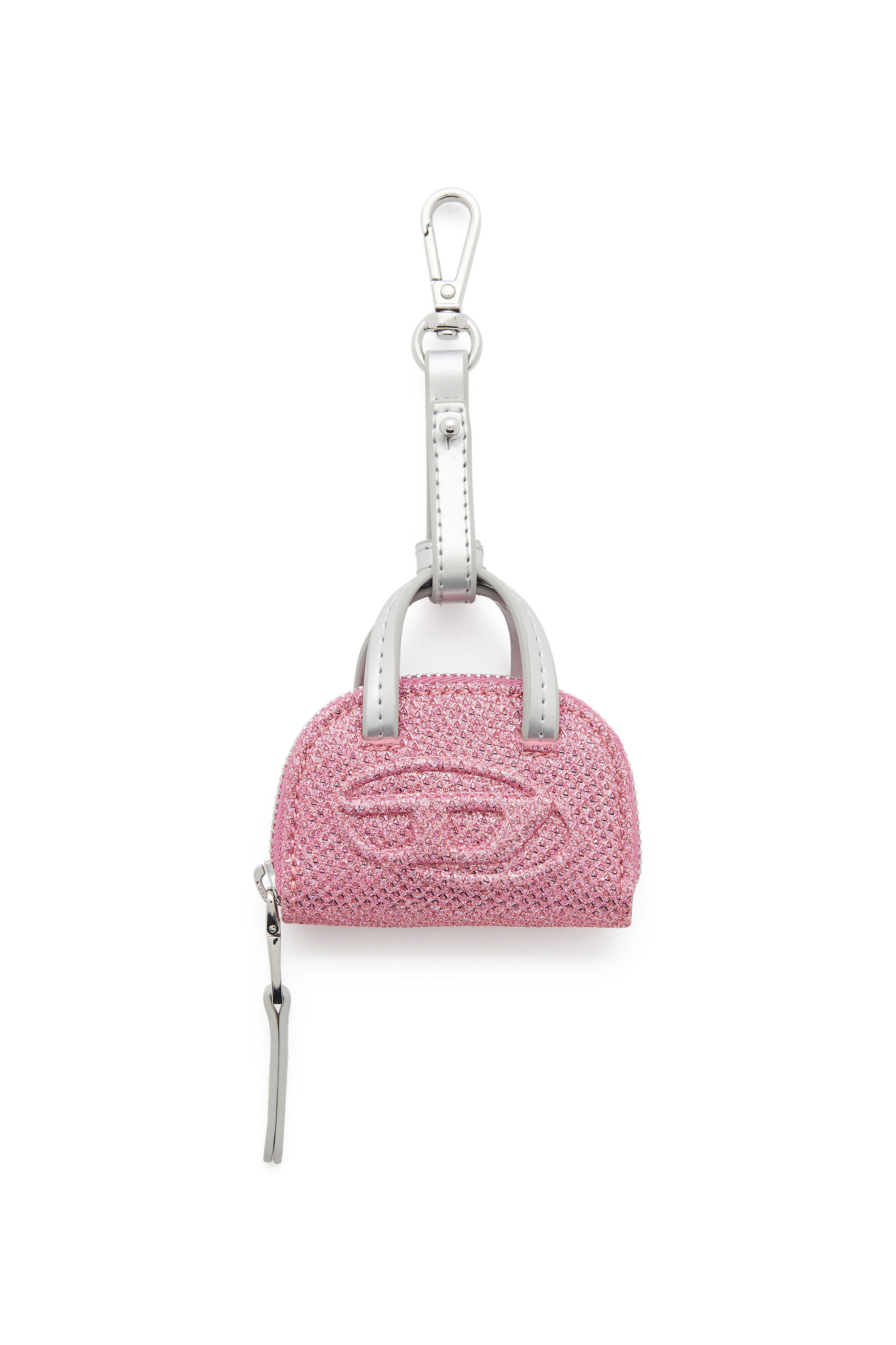 Diesel - 1DR DOME CHARMS, Woman's 1DR Dome - Charm in Lurex fabric in Pink - 1