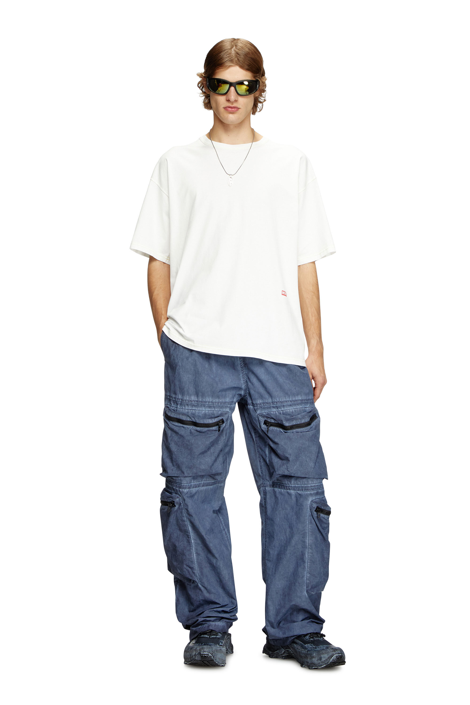 Diesel - T-BOXT-R18, Man's T-shirt with apple core print in White - 1