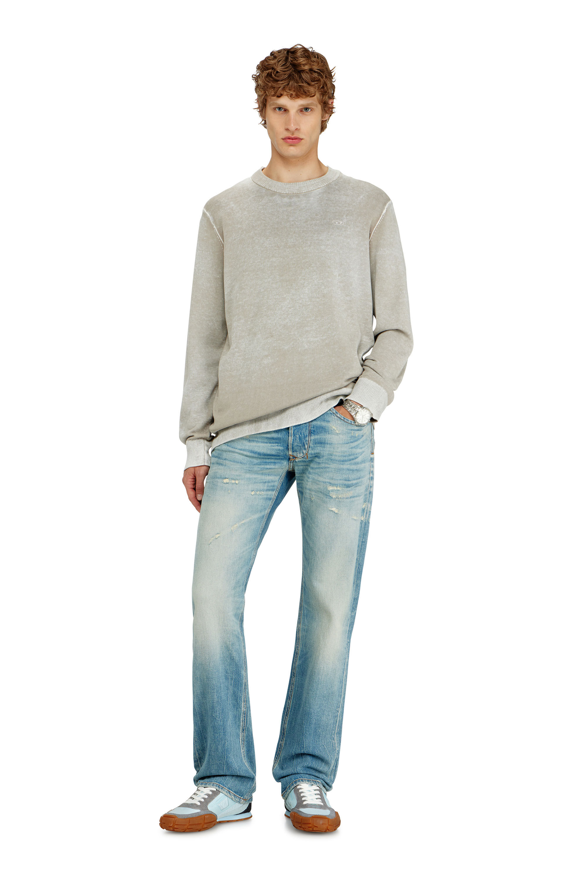 Diesel - K-LAURENT, Man's Jumper with faded reverse print in null - 1