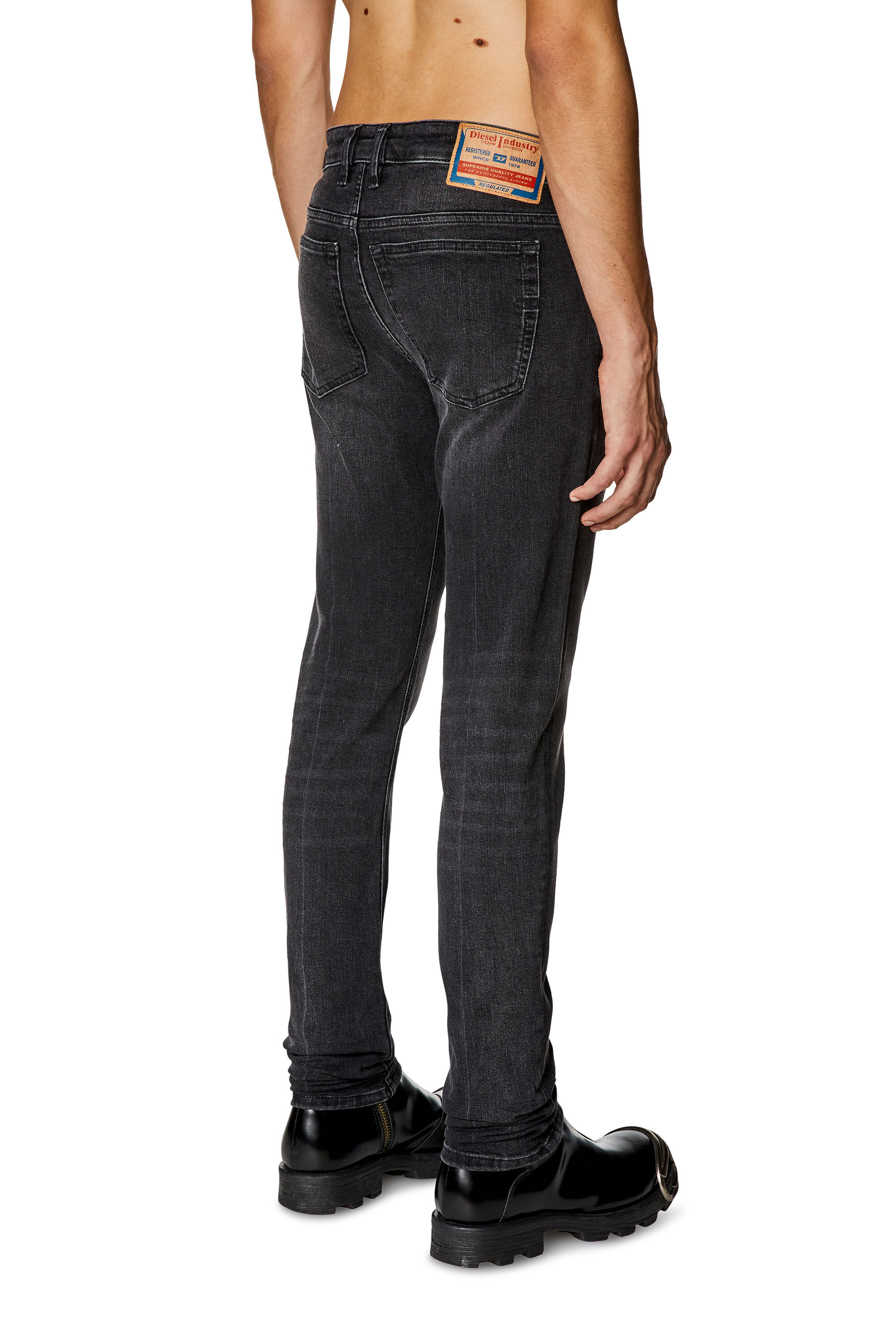Dark grey mens skinny sales jeans