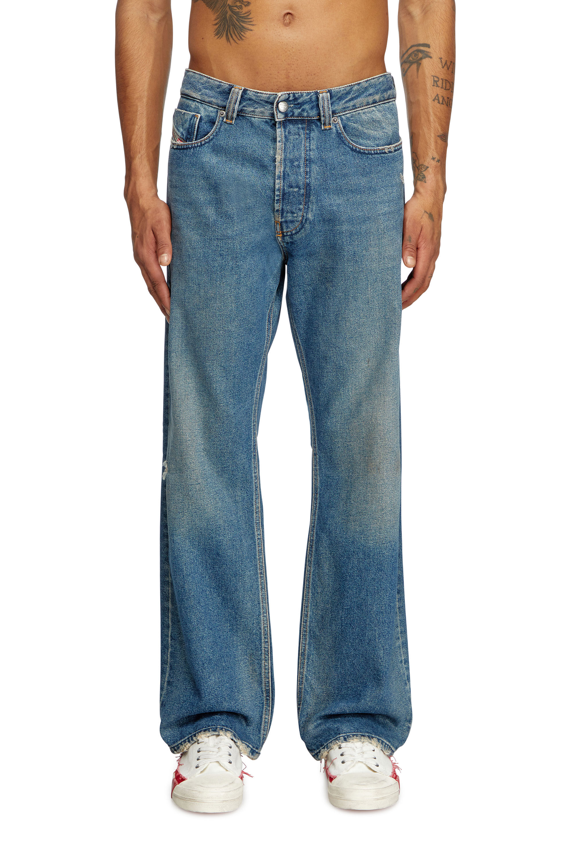 Men's Relaxed Jeans | Medium blue | Diesel 1980 D-Eeper