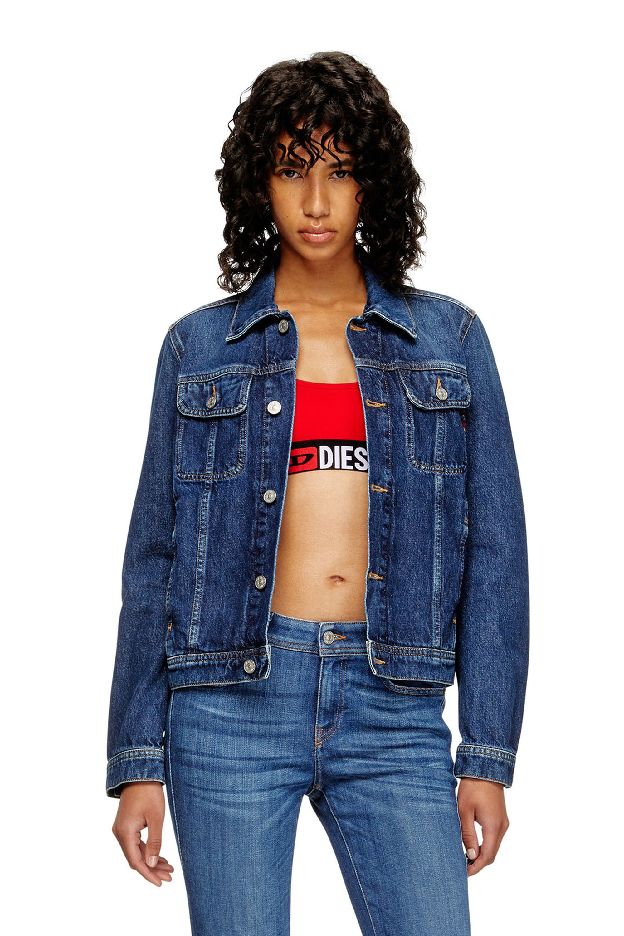 Women's Bralette with logo band | Red | Diesel