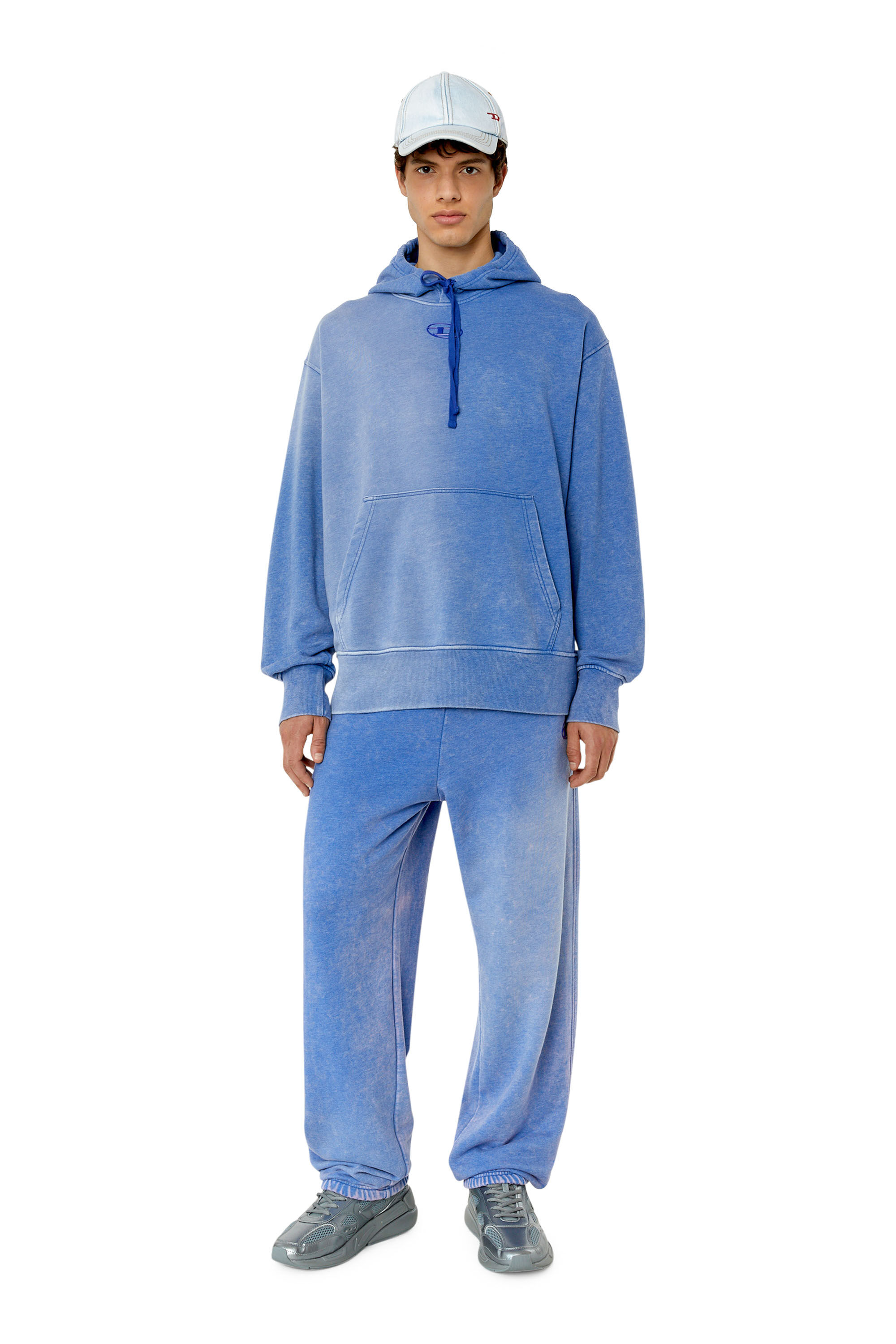 ま*ん様 LIFEMANIA FAVORITE TROUSERS 2.0（BLA P-MARKY Man: Track pants with whitened treatment | Diesel