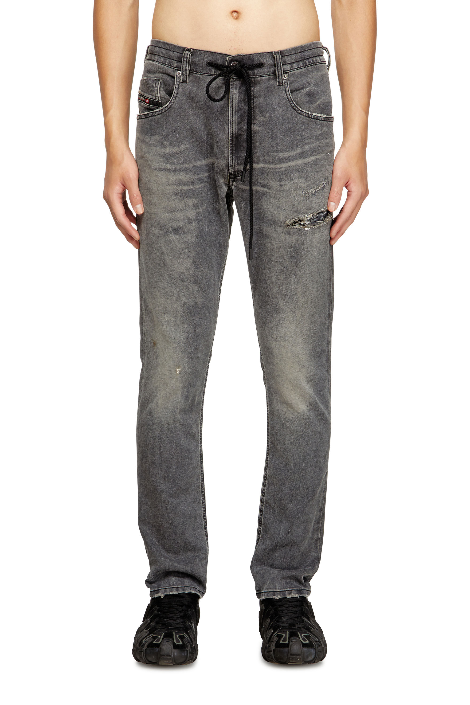 Men's Regular Jeans | Black/Dark grey | Diesel 2032 D-Krooley