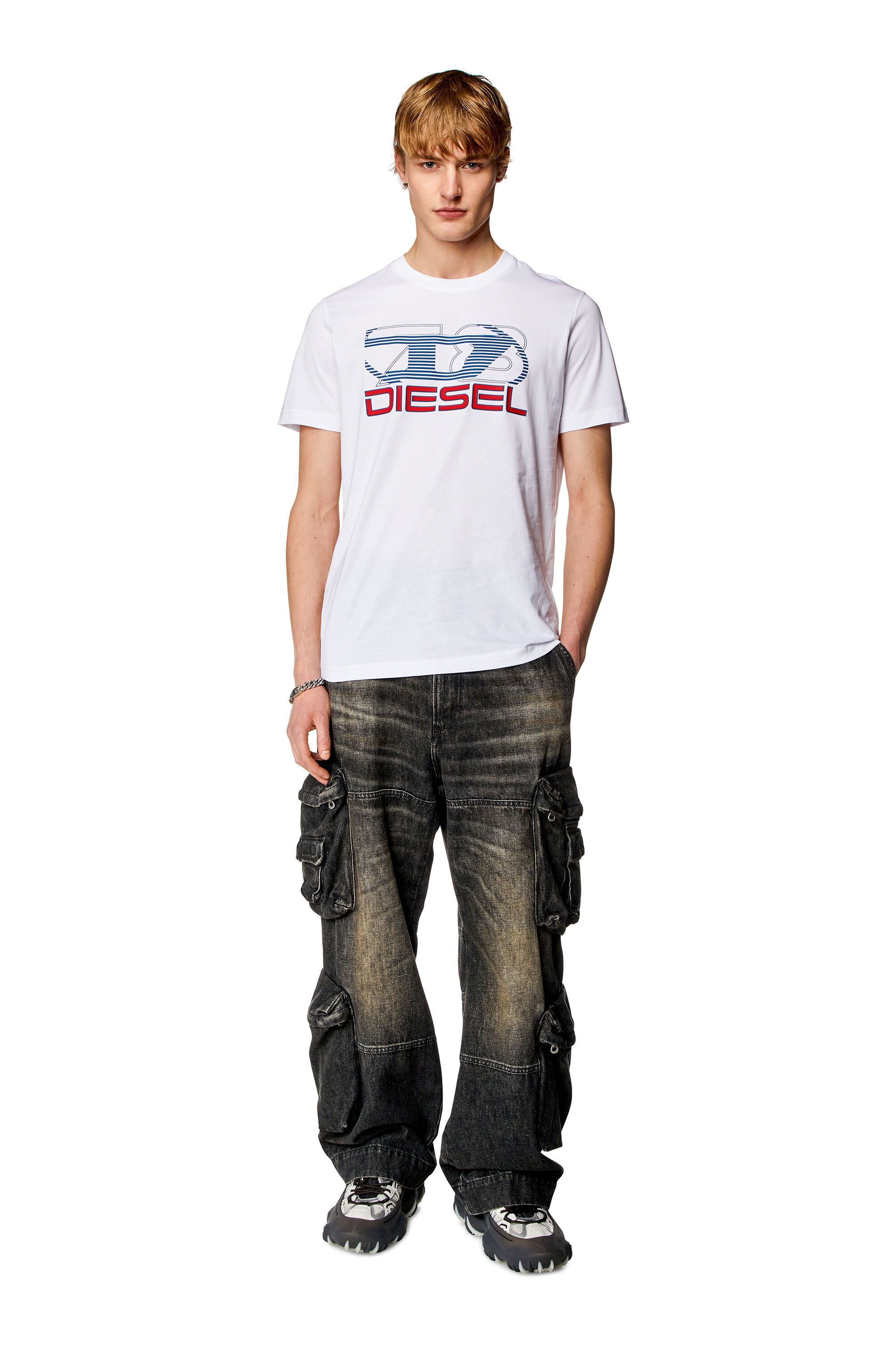 Men's T-shirt with Oval D 78 print | T-DIEGOR-K74 Diesel