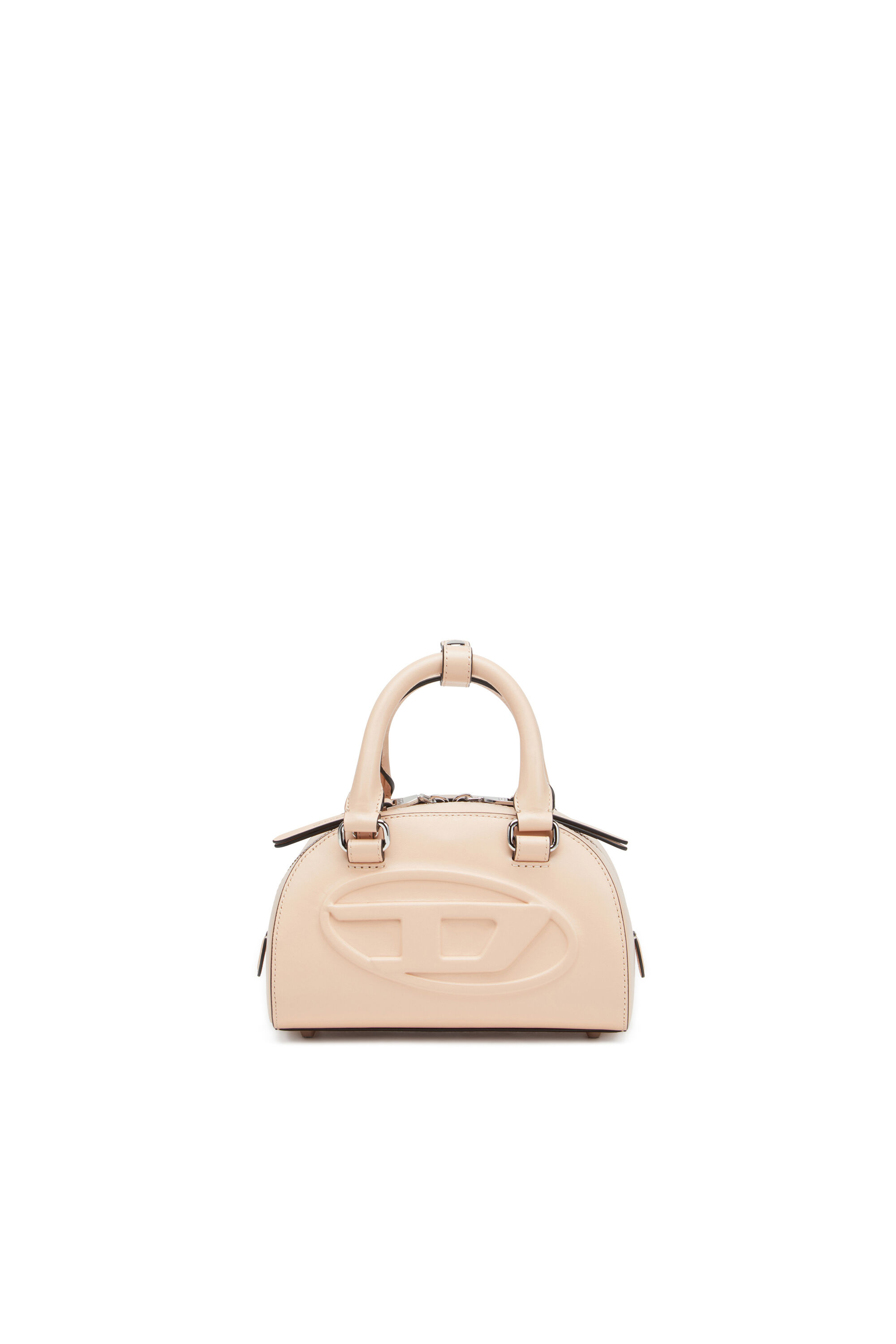 DIESEL☆ Colour-block mini bowling bag イエロー×レッド Women's 1DR Dome-Colour-block mini bowling bag | Yellow | Diesel