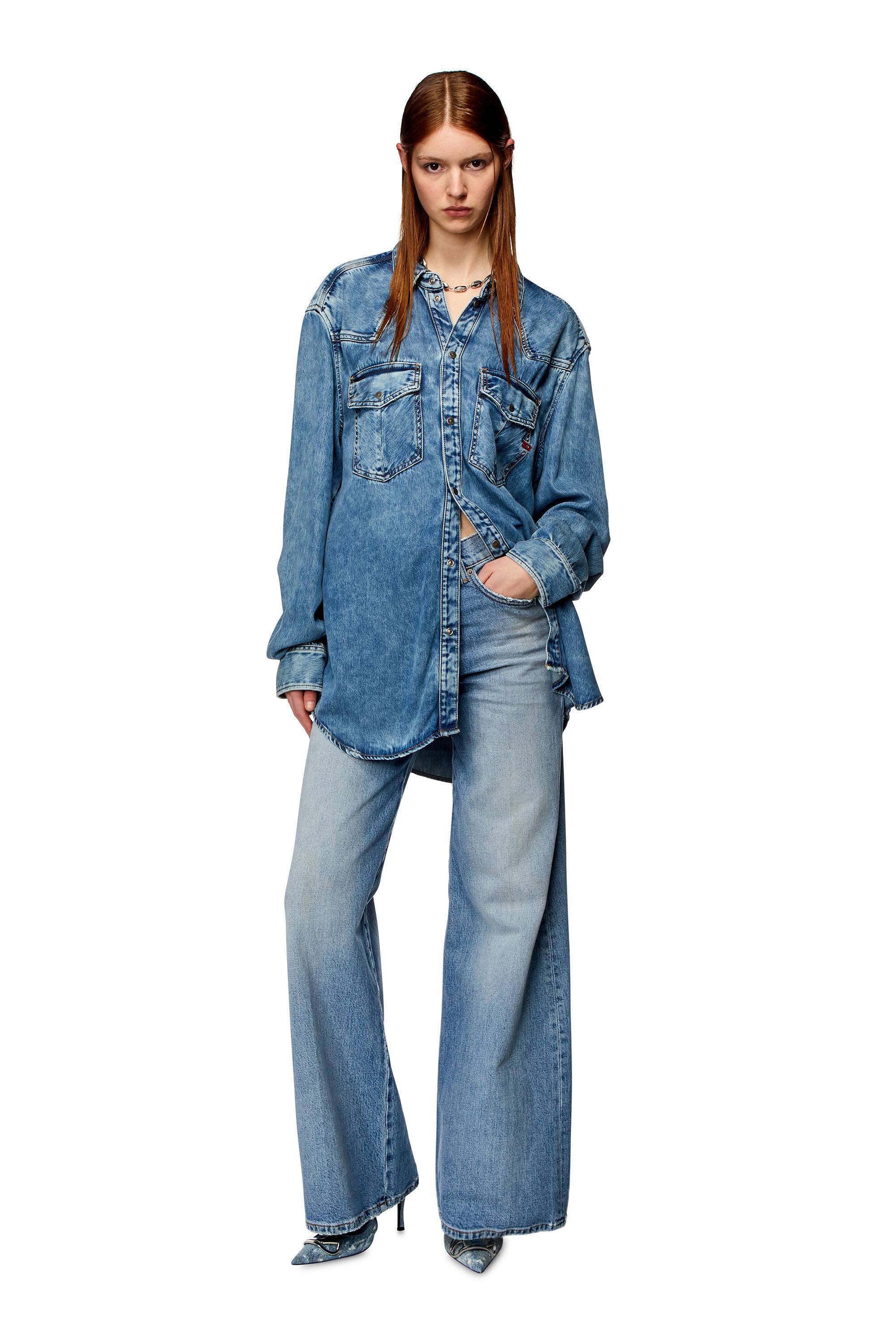 Women's Flare Jeans | Light Blue | Diesel 1978 D-Akemi