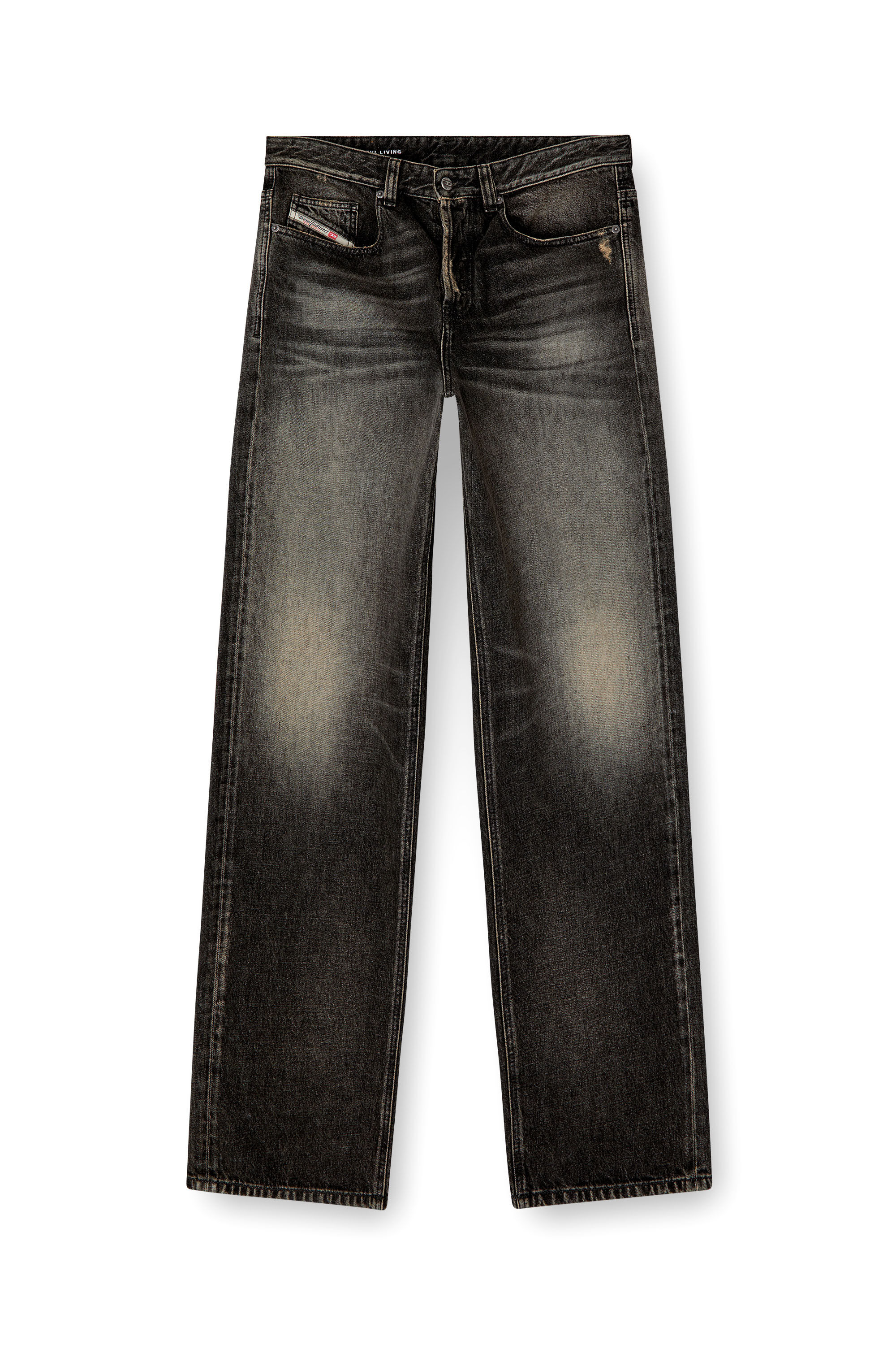 Diesel® 2001 D-MACRO | Mens Low-Rise Straight Leg Jeans