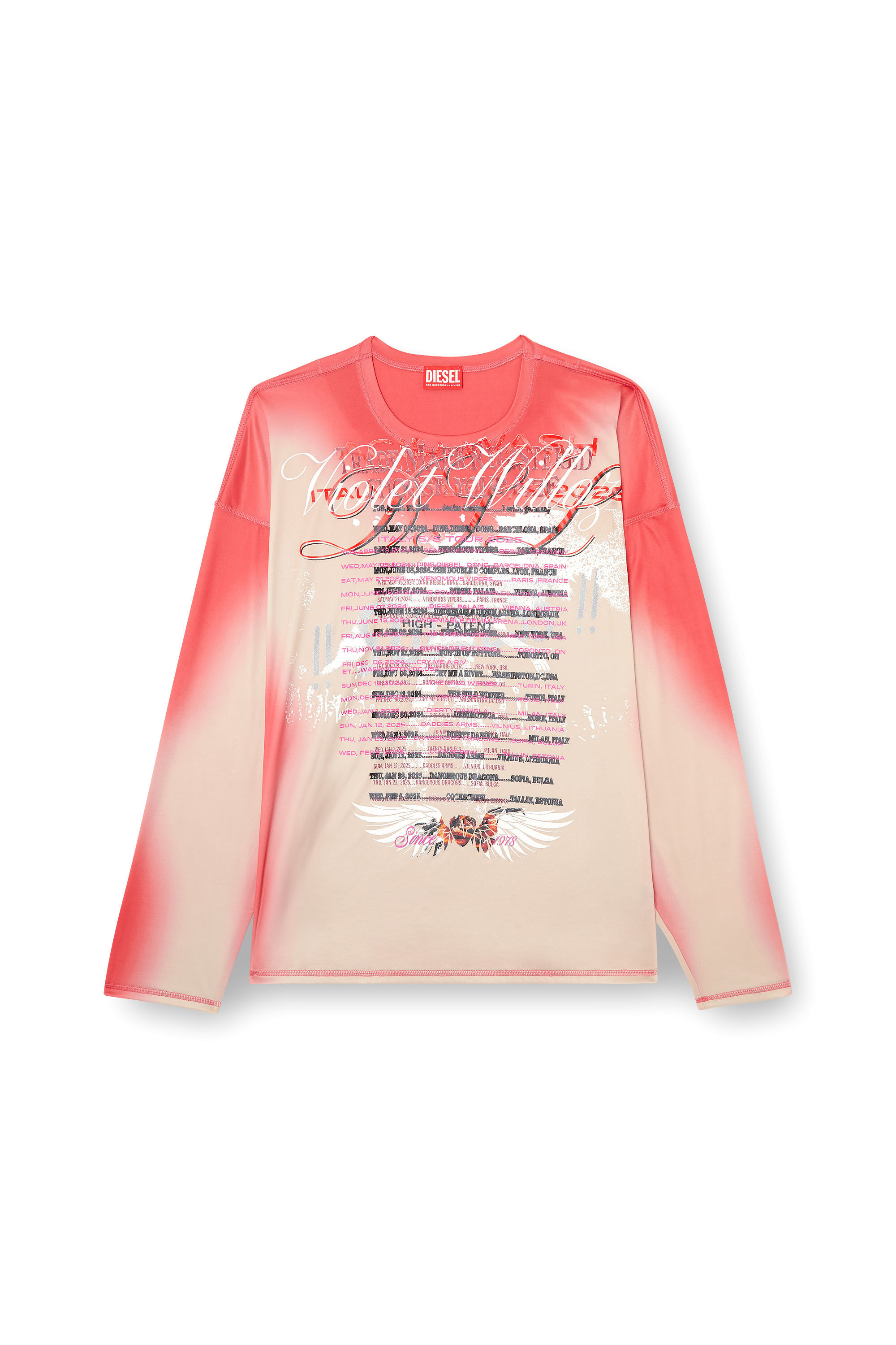 トップス L.G.B. long Tshirt archive Women's Long-sleeve tech-jersey T-shirt with lyrics print