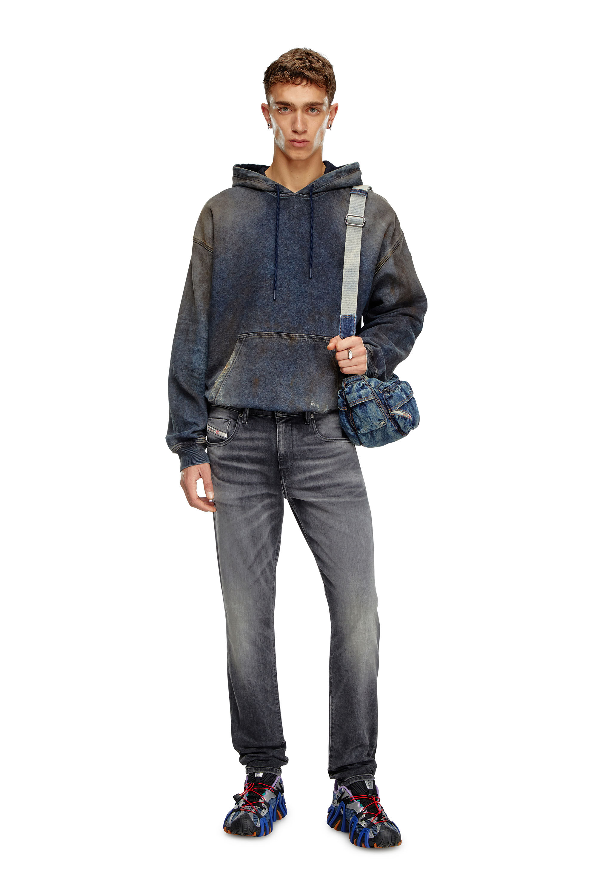 Men's Slim Jeans | Black/Dark grey | Diesel 2019 D-Strukt