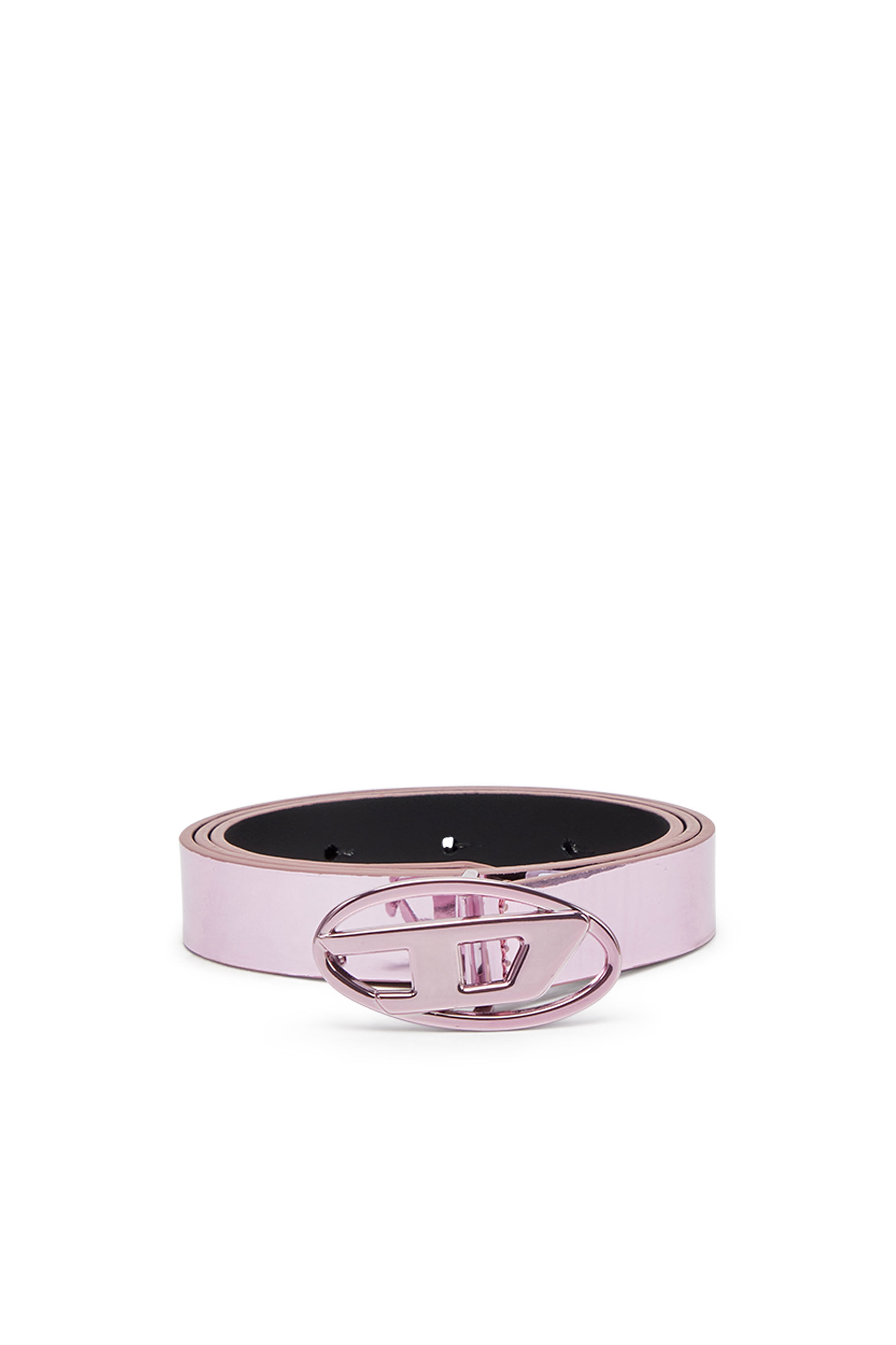 Pink metallic belt sale