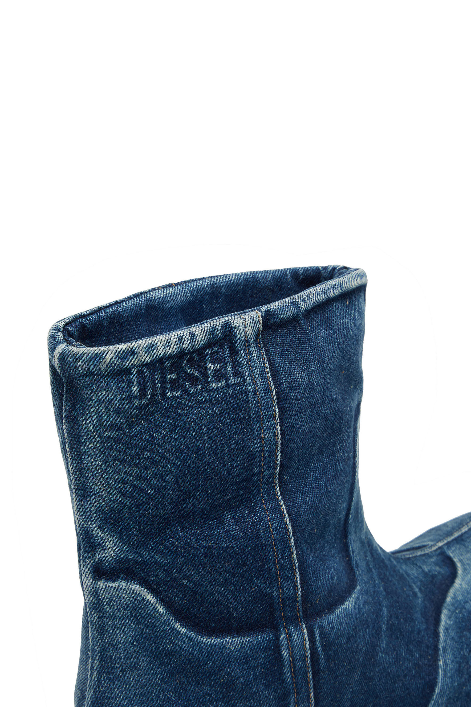 Women's D-Hammer-Chelsea boot in washed denim | Blue | Diesel