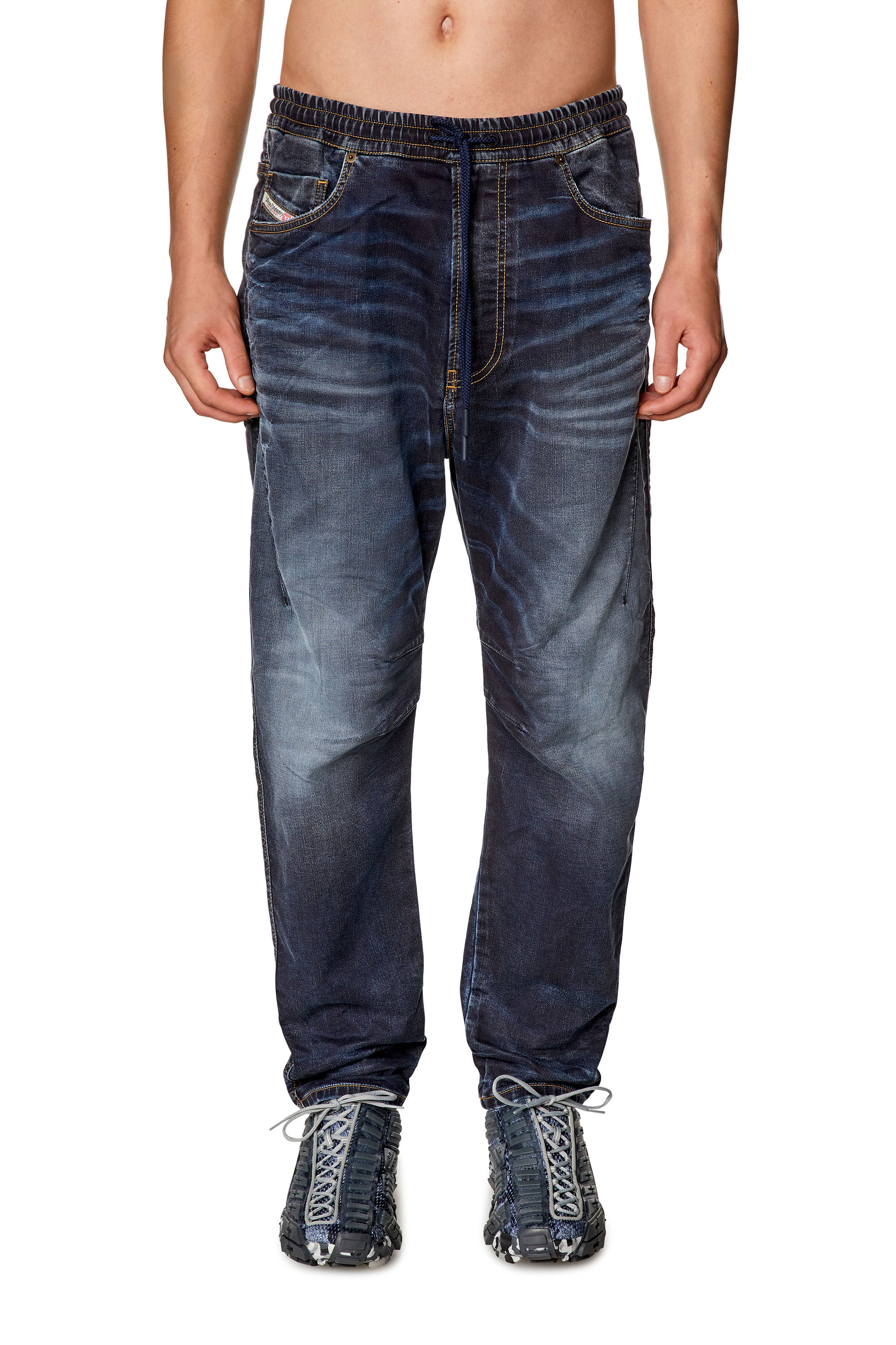 Men's Tapered Jeans | Dark Blue | Diesel 2040 D-Amage Joggjeans®