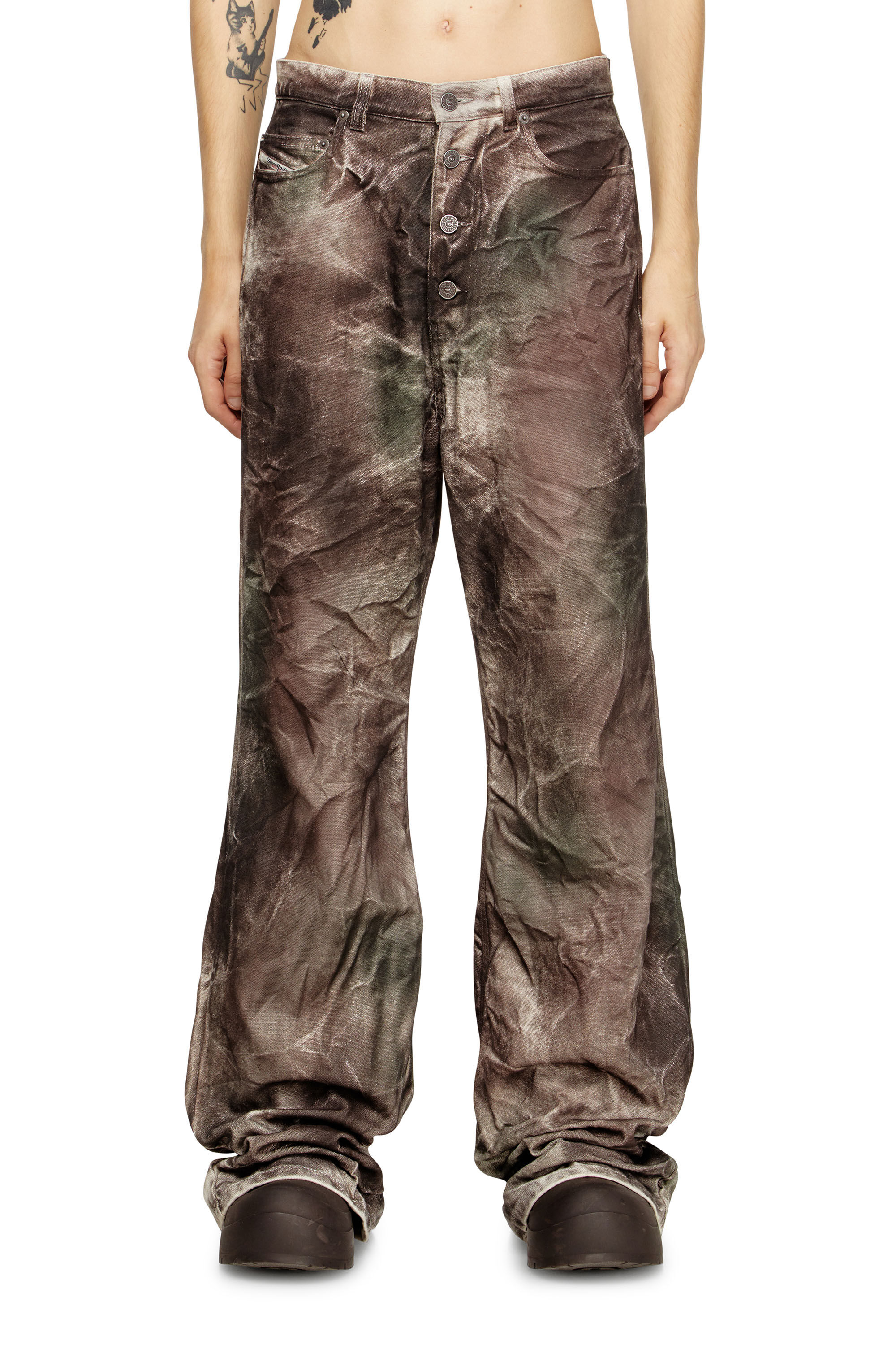 P-THUG-PANT, Brown/Green