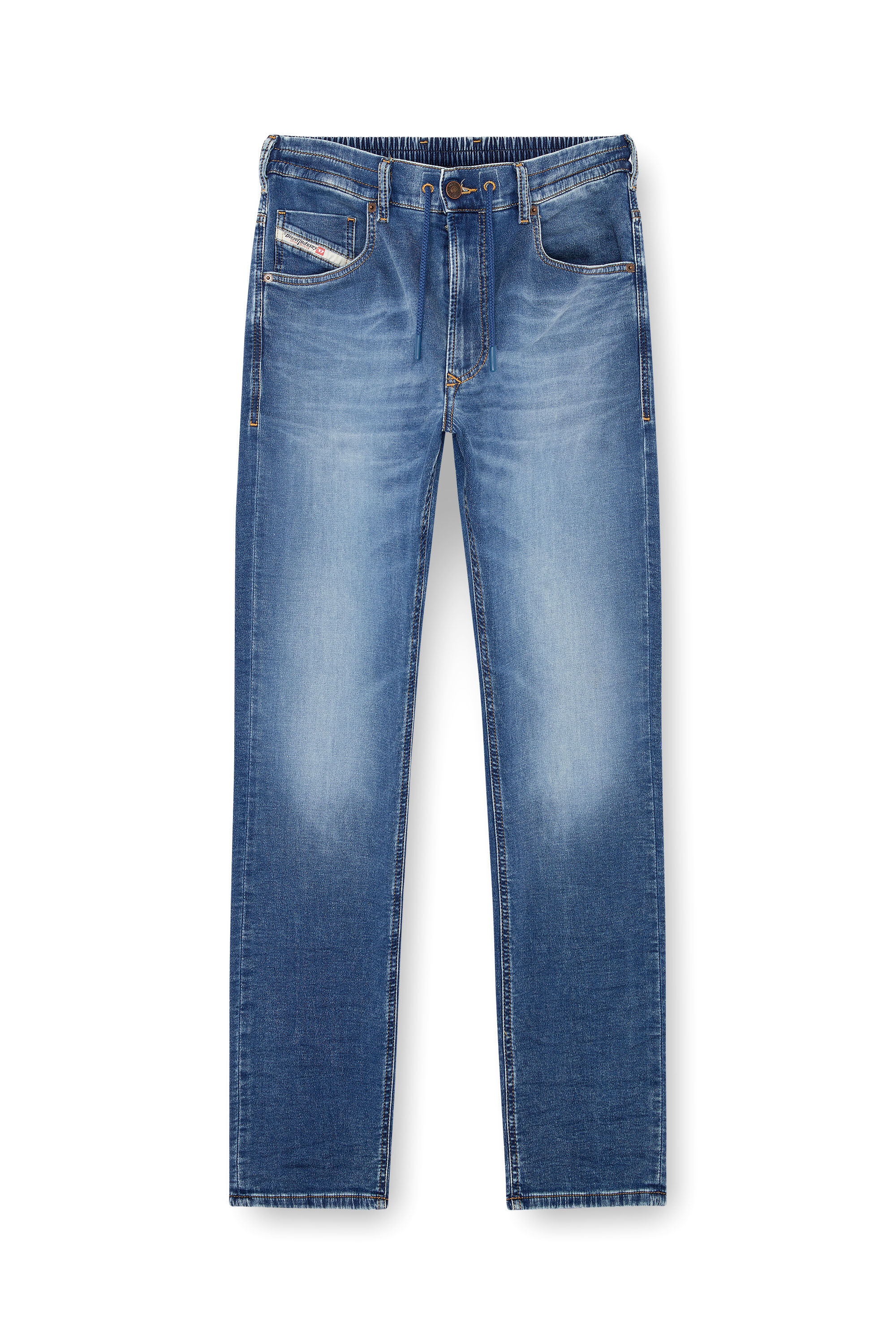 Diesel - Man's Regular 2030 D-Krooley Joggjeans® 068HY, Medium blue - 2