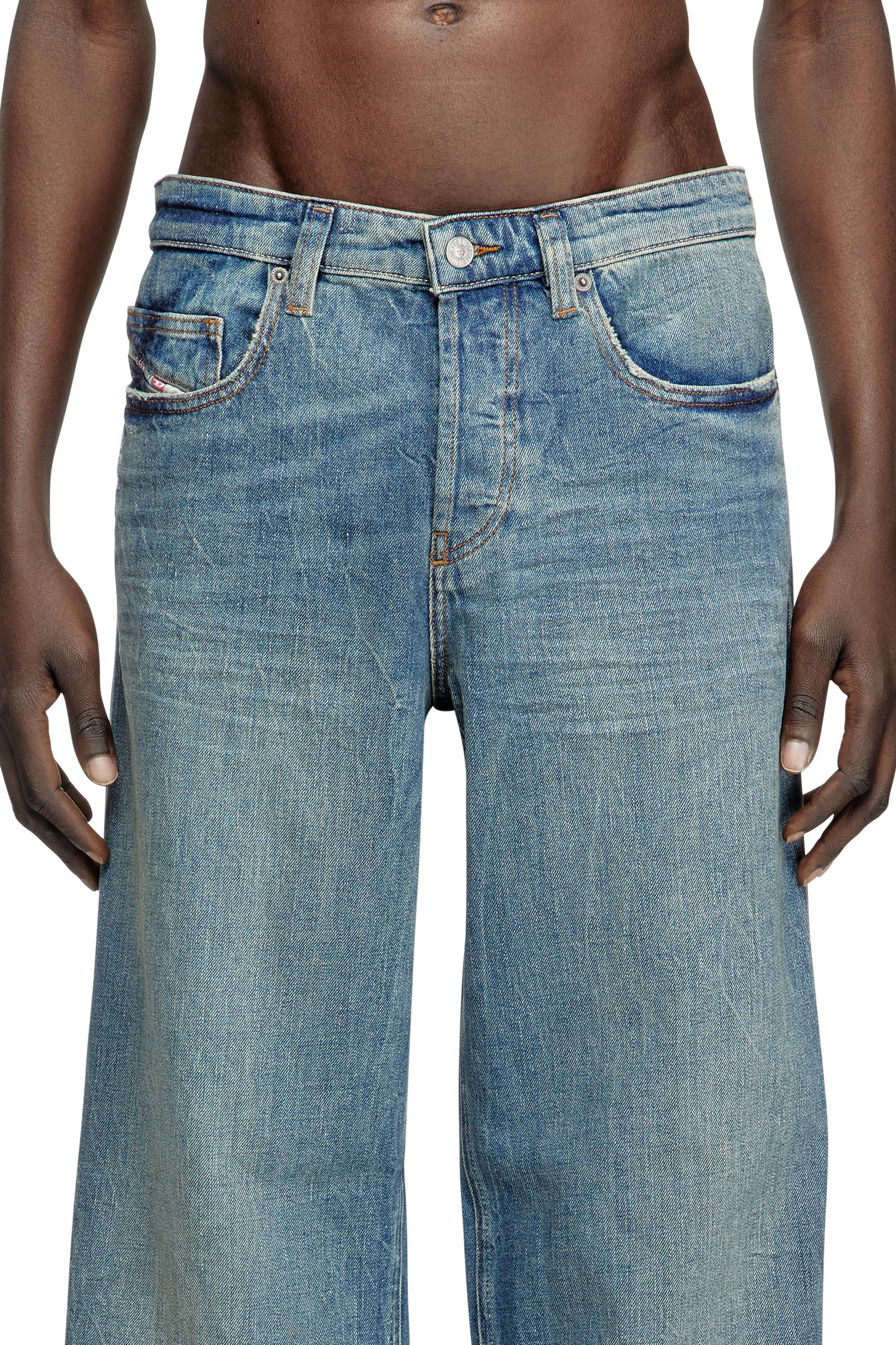 パンツ DIESEL Relaxed Jeans 2001 D-MACRO 26/30 Men's Relaxed Jeans | Black/Dark grey | Diesel 2001 D-Macro