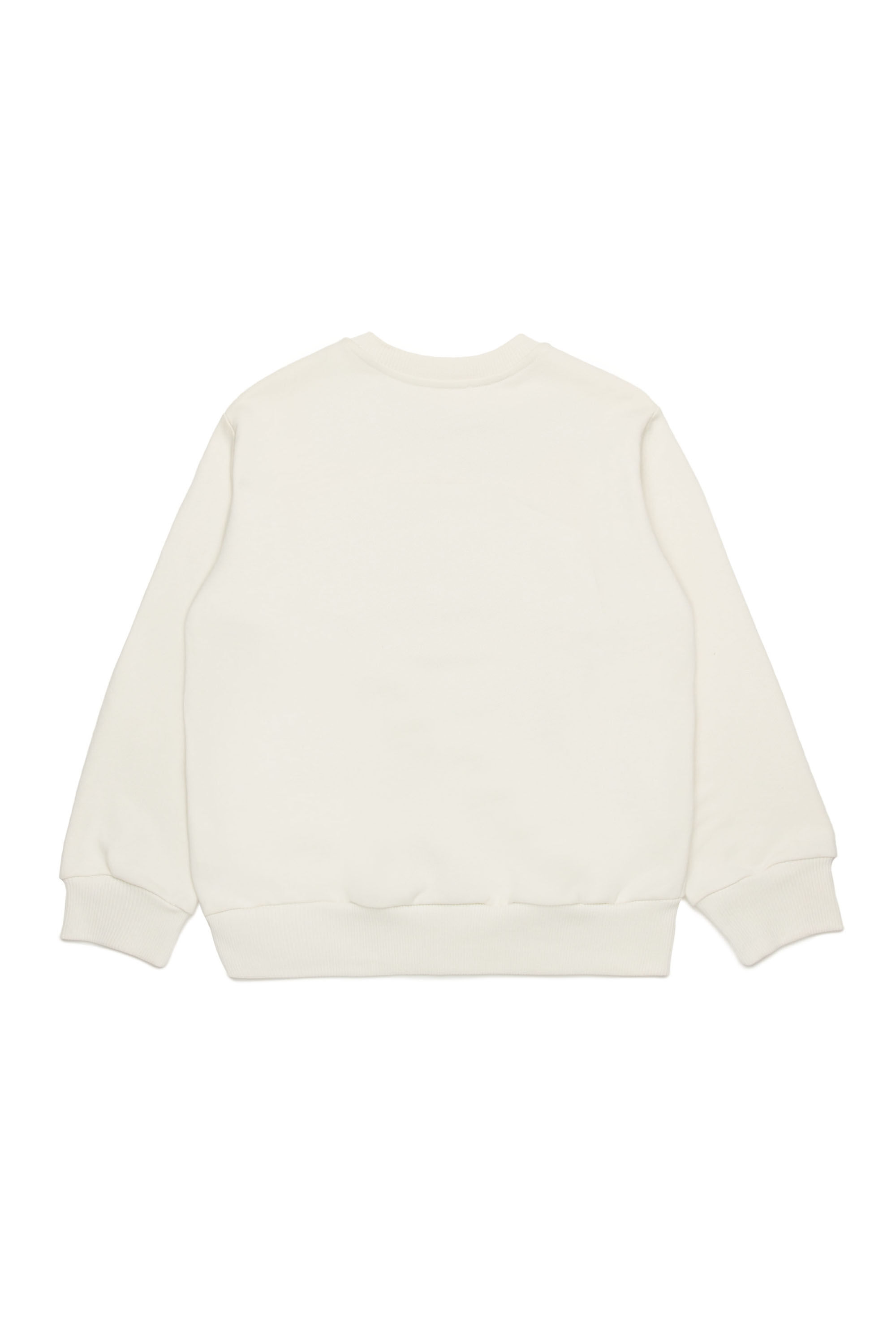 Sweatshirt with embossed Oval D logo | White | 4-16 YEARS Boys | Diesel